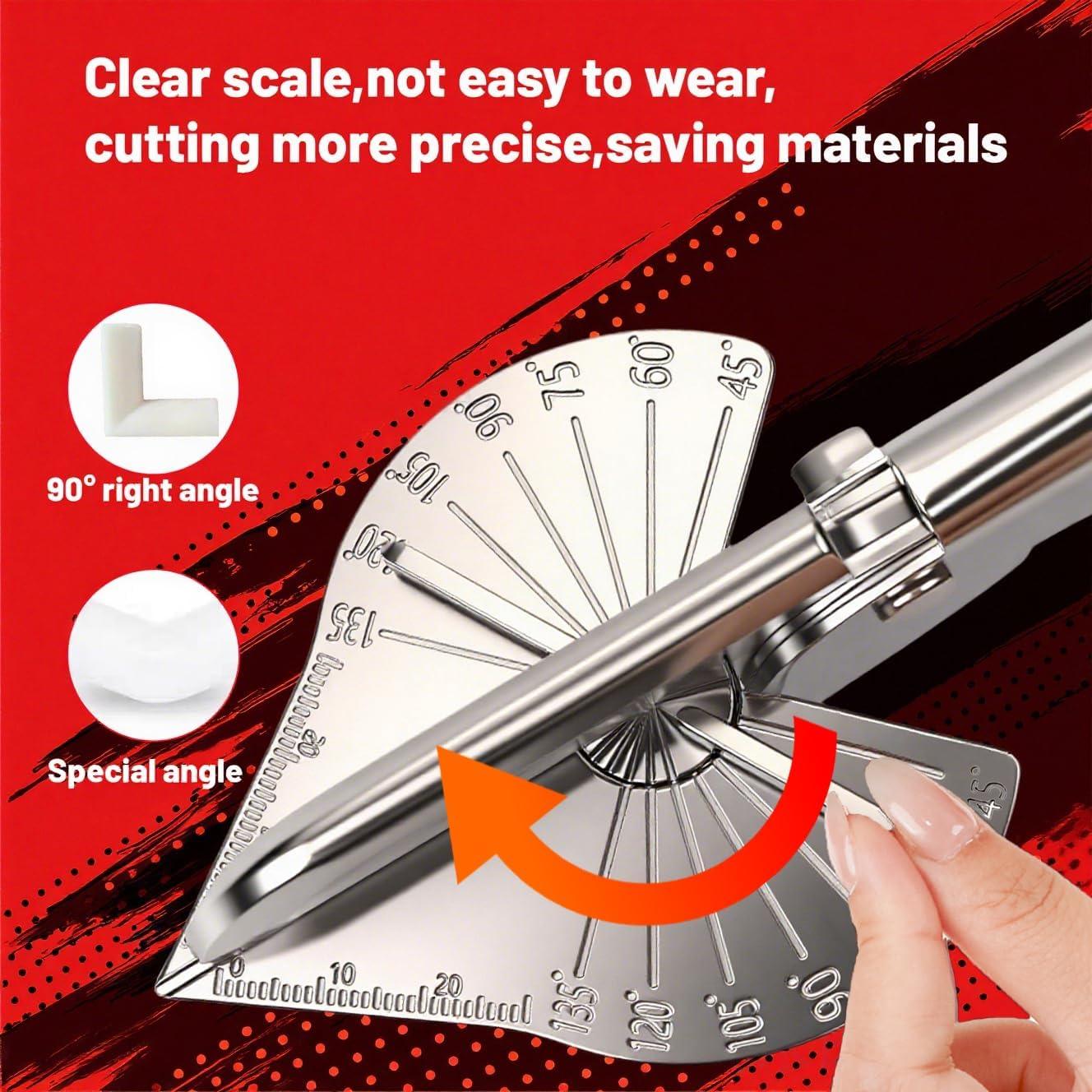 Tijeras de Inglete XunErQiLuck con 12 Cuchillas de Acero Inoxidable