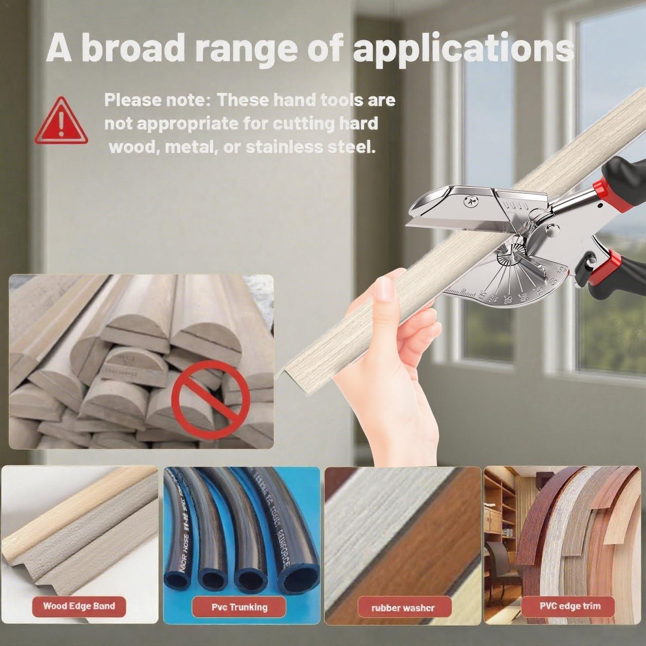 Tijeras de Inglete XunErQiLuck con 12 Cuchillas de Acero Inoxidable