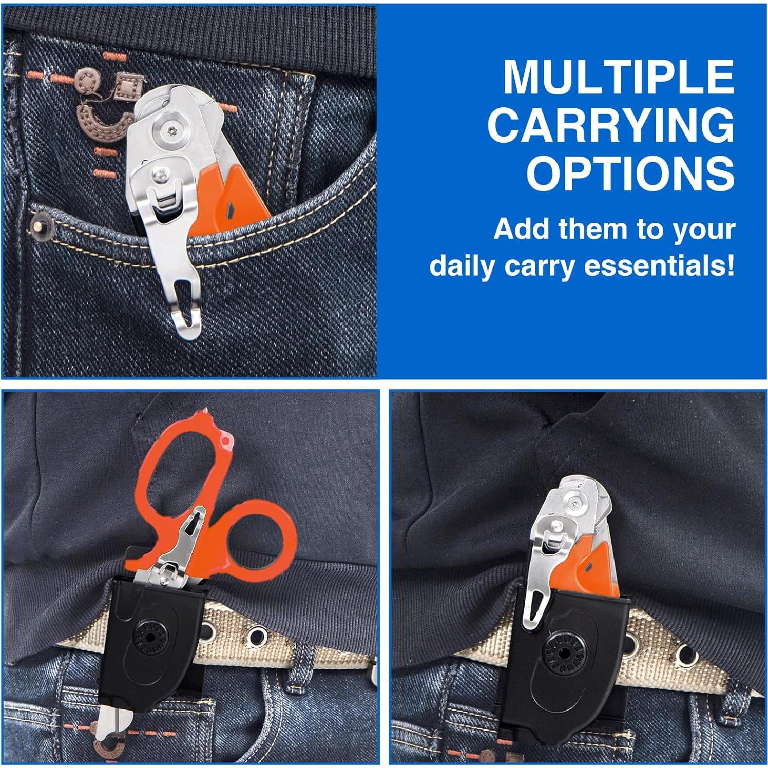 Tijeras de Trauma Gymsire 6 en 1 Acero Inoxidable Naranja