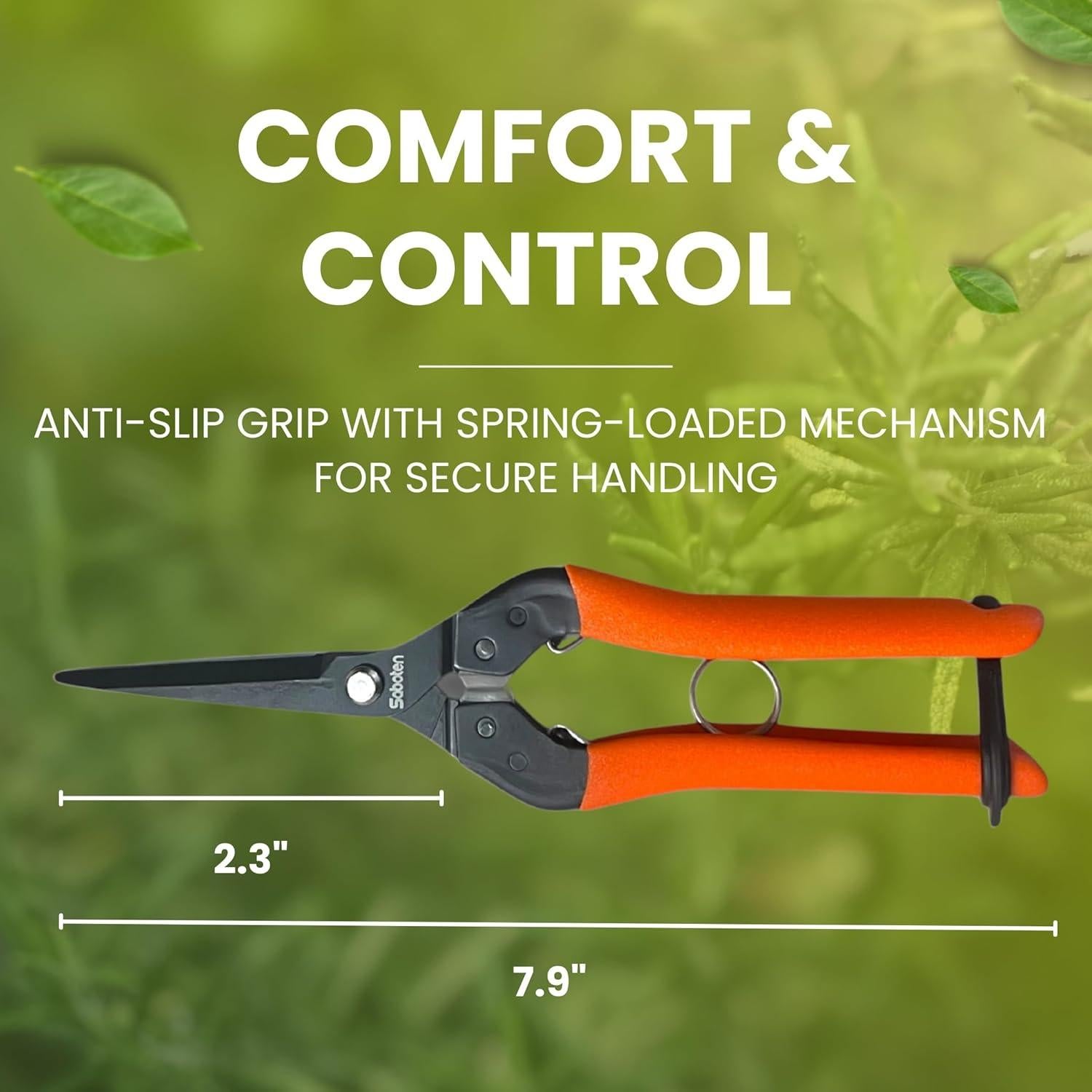 Tijeras de Cosecha Profesionales Saboten 20.07 cm - Acero Inoxidable