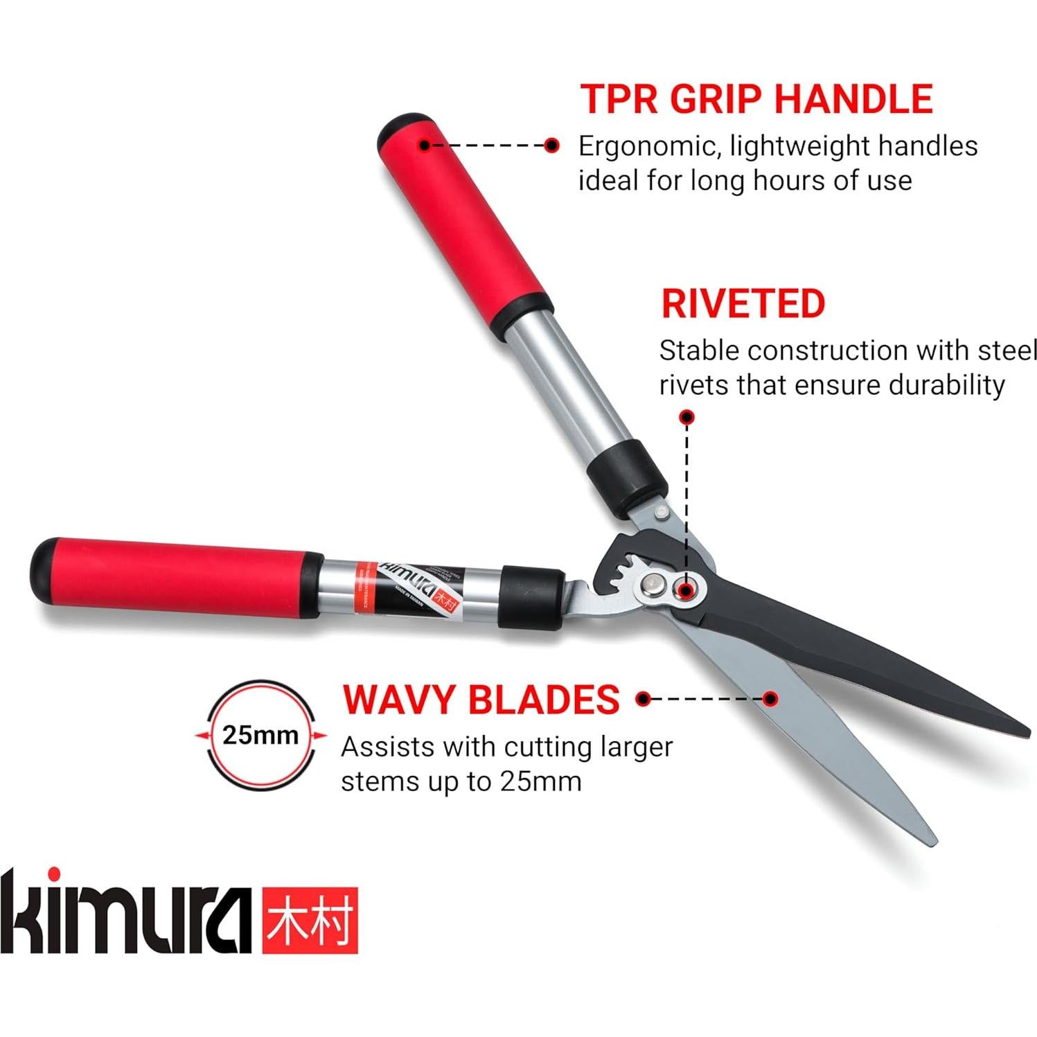 Tijeras de seto Kimura Pro 55.88 cm acero japonés SK5