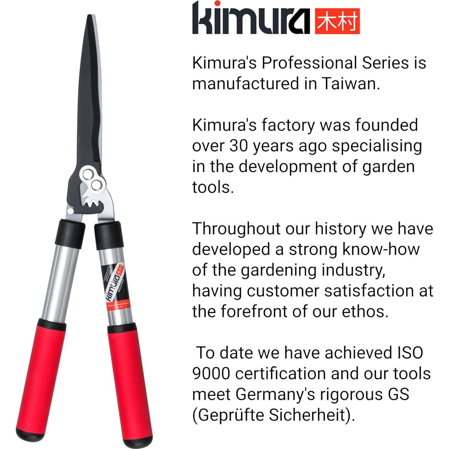 Tijeras de seto Kimura Pro 55.88 cm acero japonés SK5