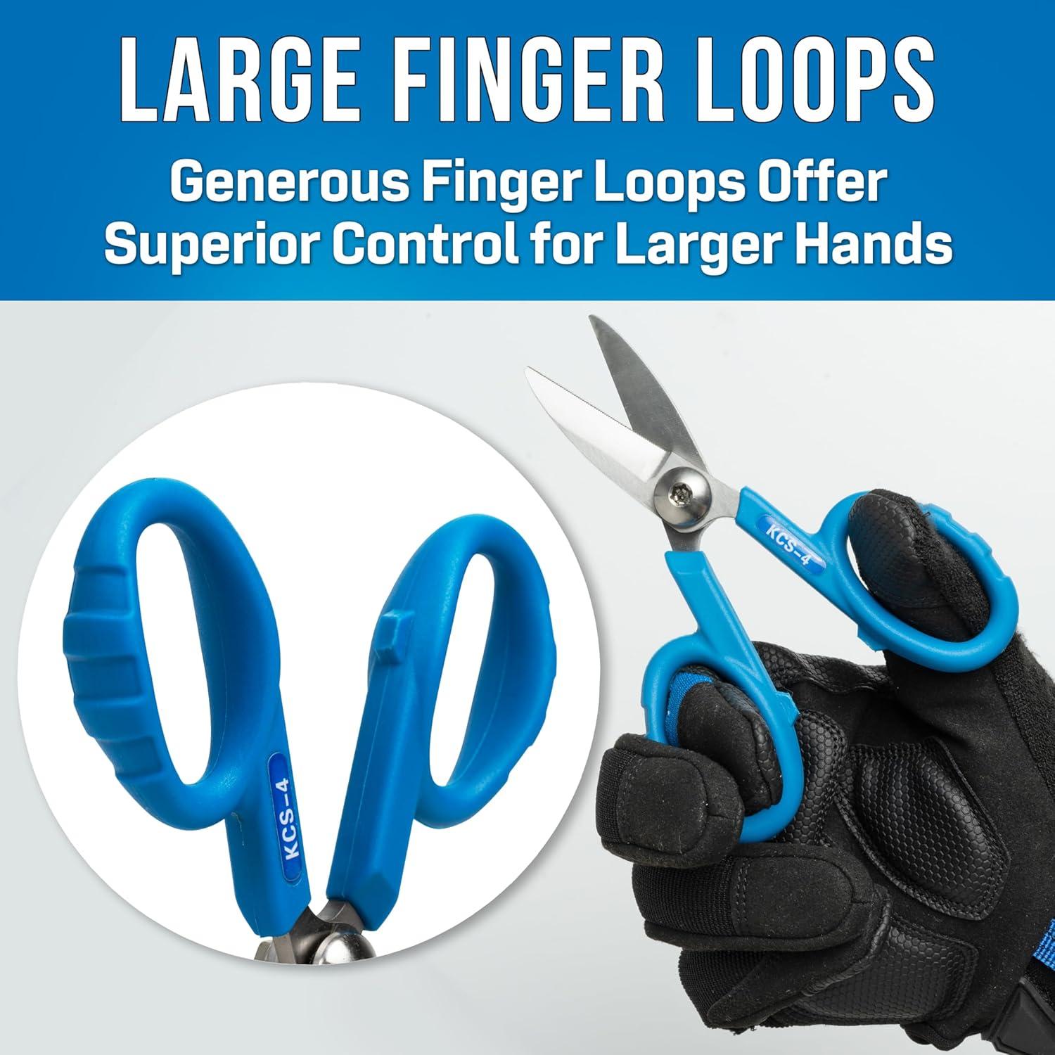 Tijeras de Corte de Kevlar Jonard KCS-4 - Acero Carbono