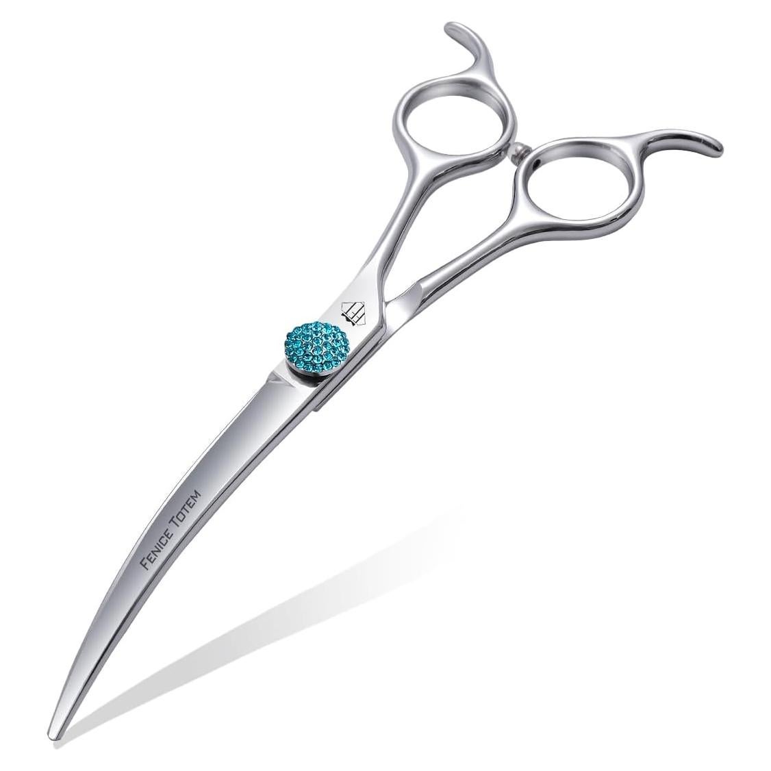 Tijeras Curvadas Profesionales FENICE TOTEM 6.5" Acero Inoxidable