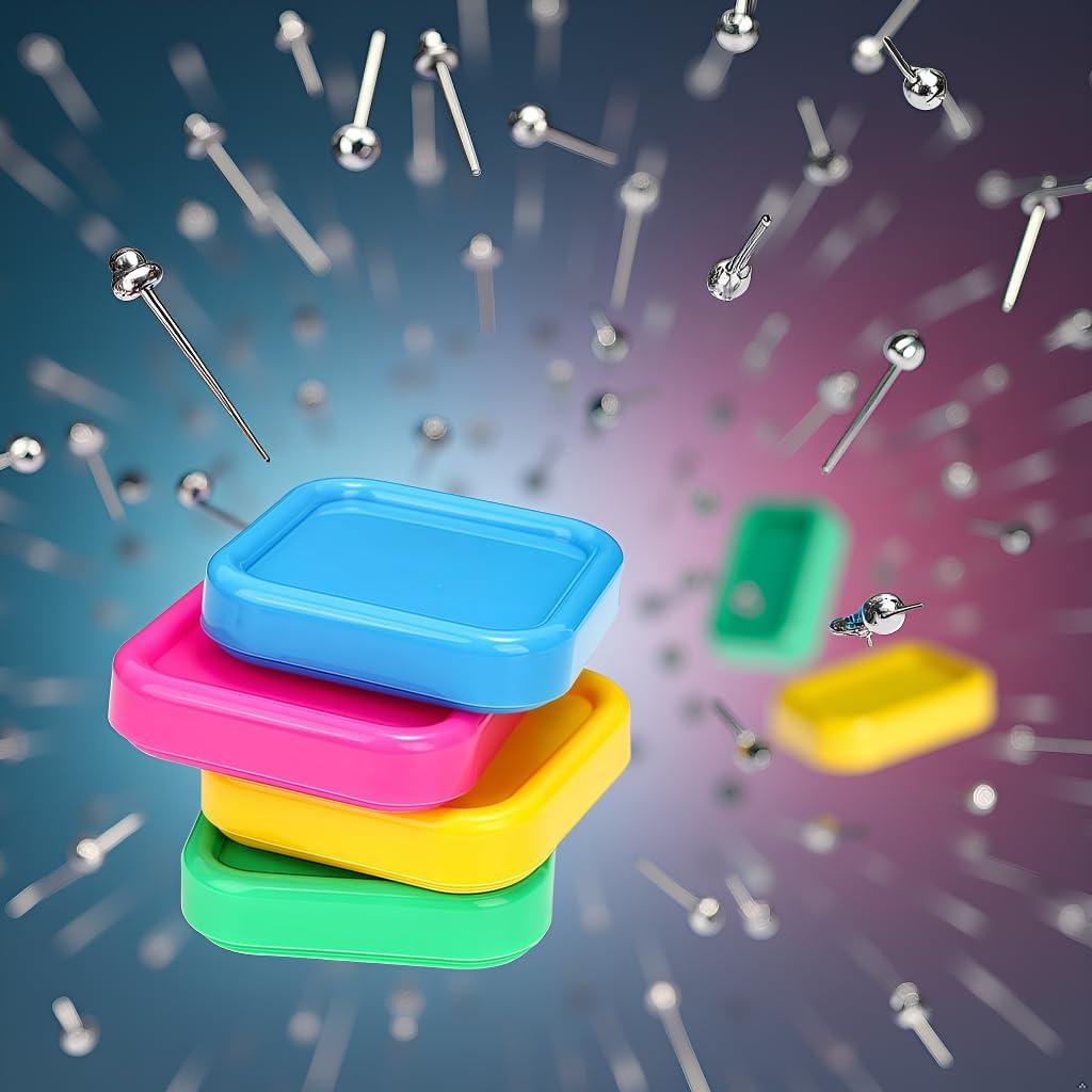 Set de 3 Almohadillas Magnéticas Cuadradas Yxinjy para Alfileres