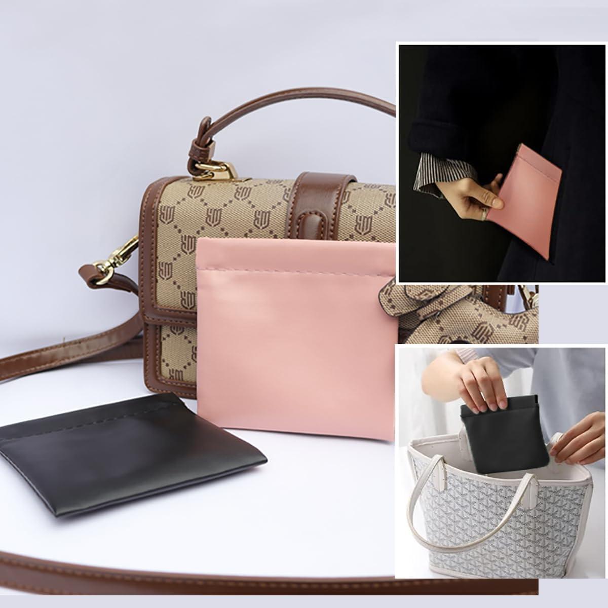 Monedero de Cuero PU MikiLim Negro con Cierre de Presión