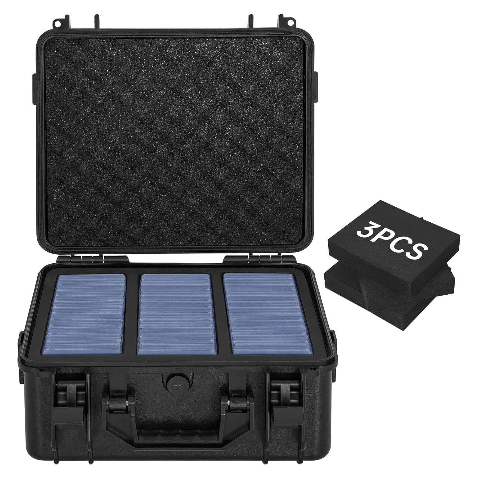 Caja de Almacenamiento WELIDAY para Tarjetas 300 Toploaders