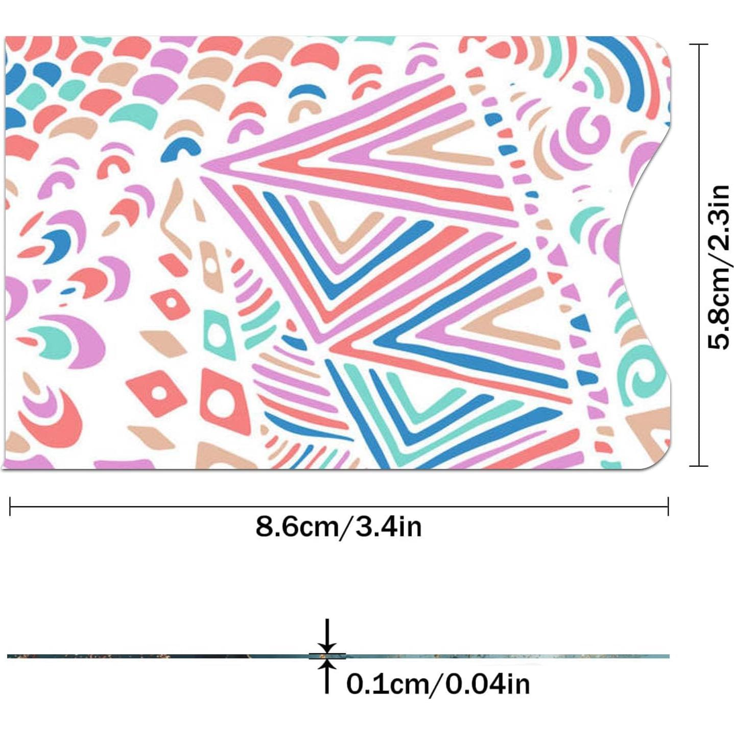 Mangas Bloqueadoras RFID GJPINYIYI, Paquete de 12, Diseño Geométrico