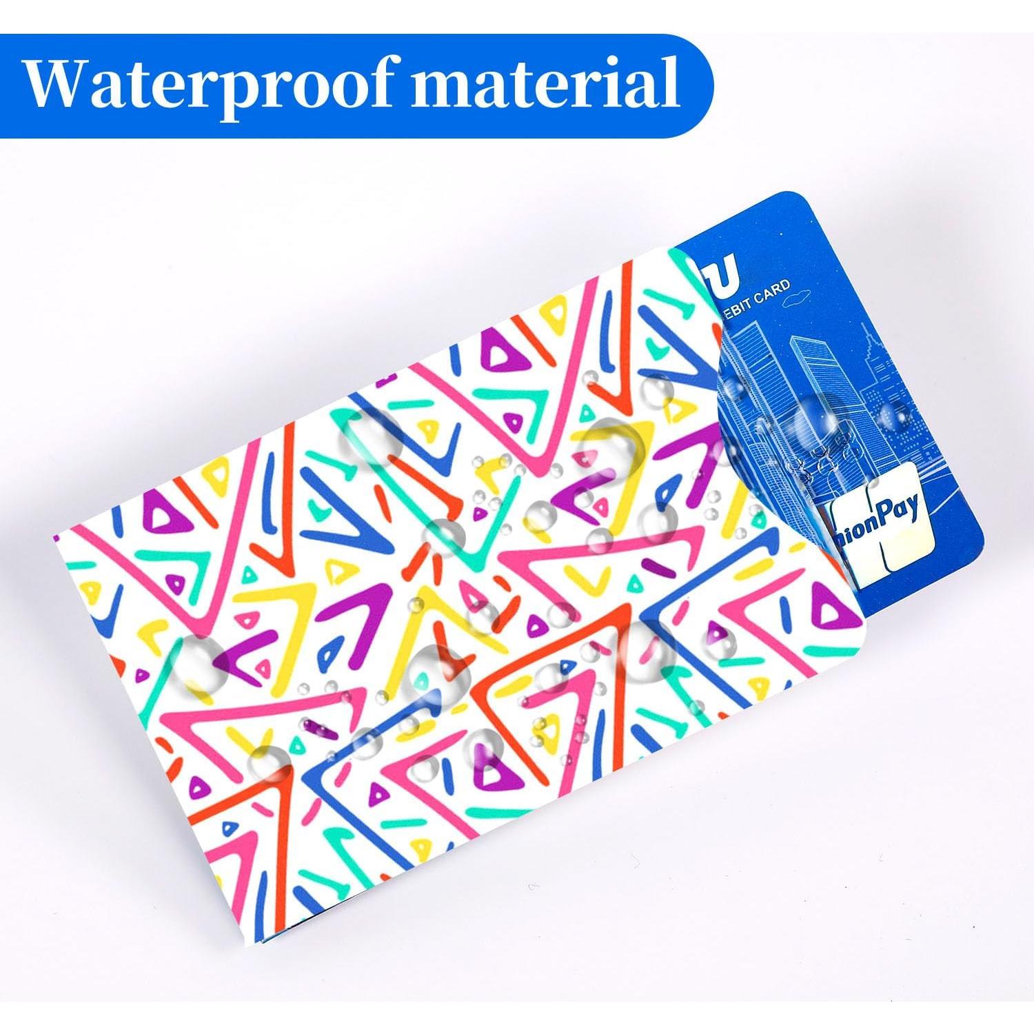 Mangas Bloqueadoras RFID GJPINYIYI, Paquete de 12, Diseño Geométrico