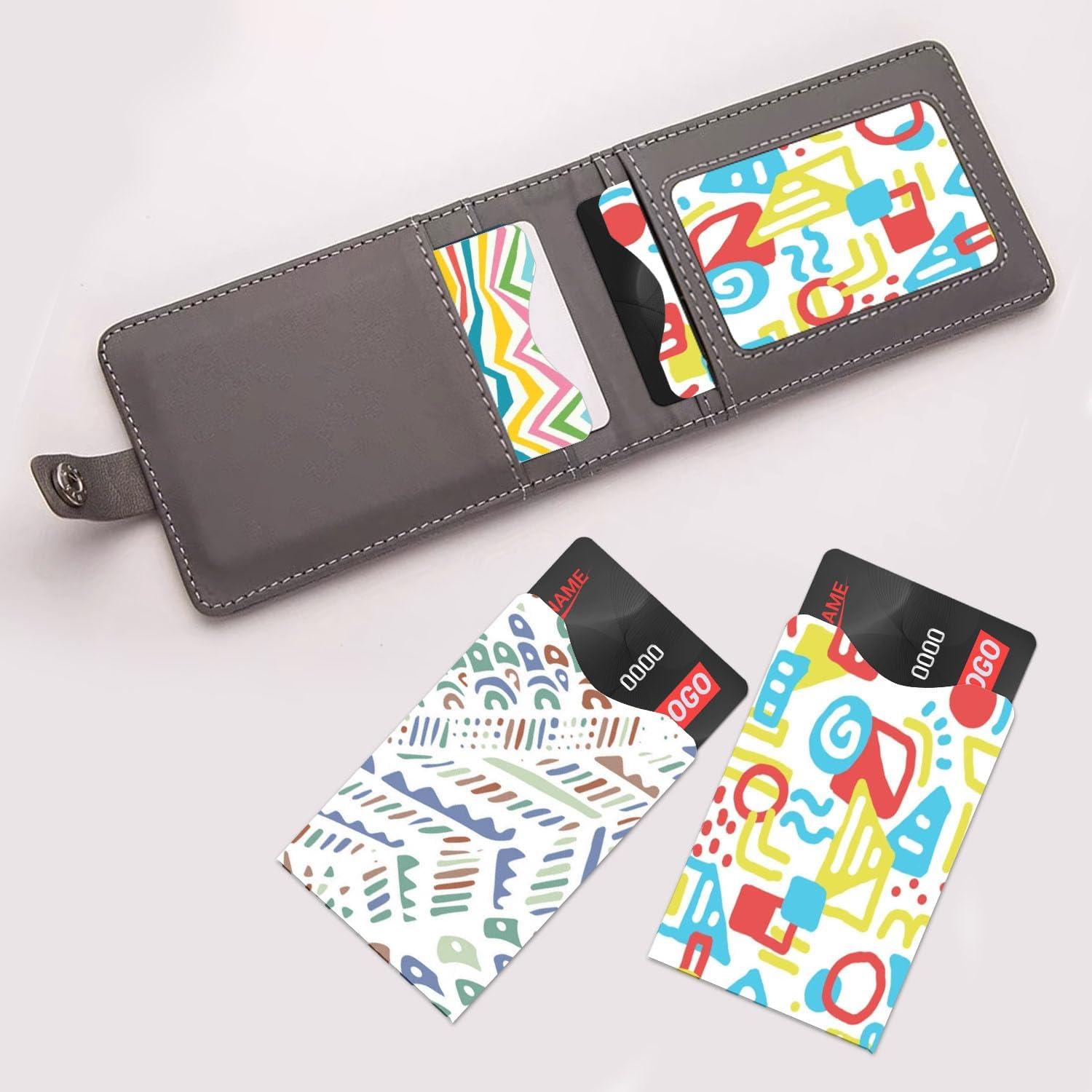 Mangas Bloqueadoras RFID GJPINYIYI, Paquete de 12, Diseño Geométrico