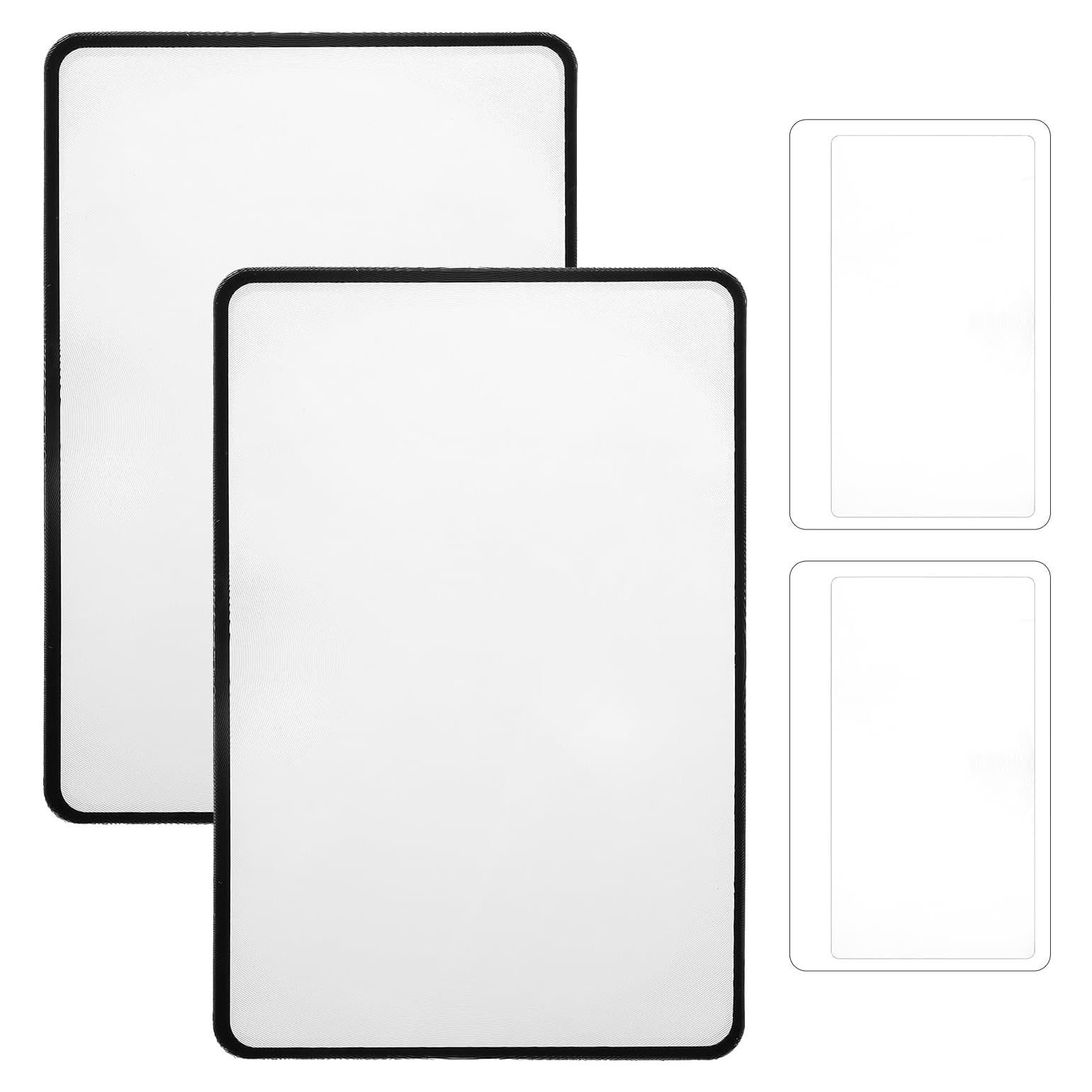 Lente de Aumento 3x Alrhso PVC 4 Pcs para Lectura