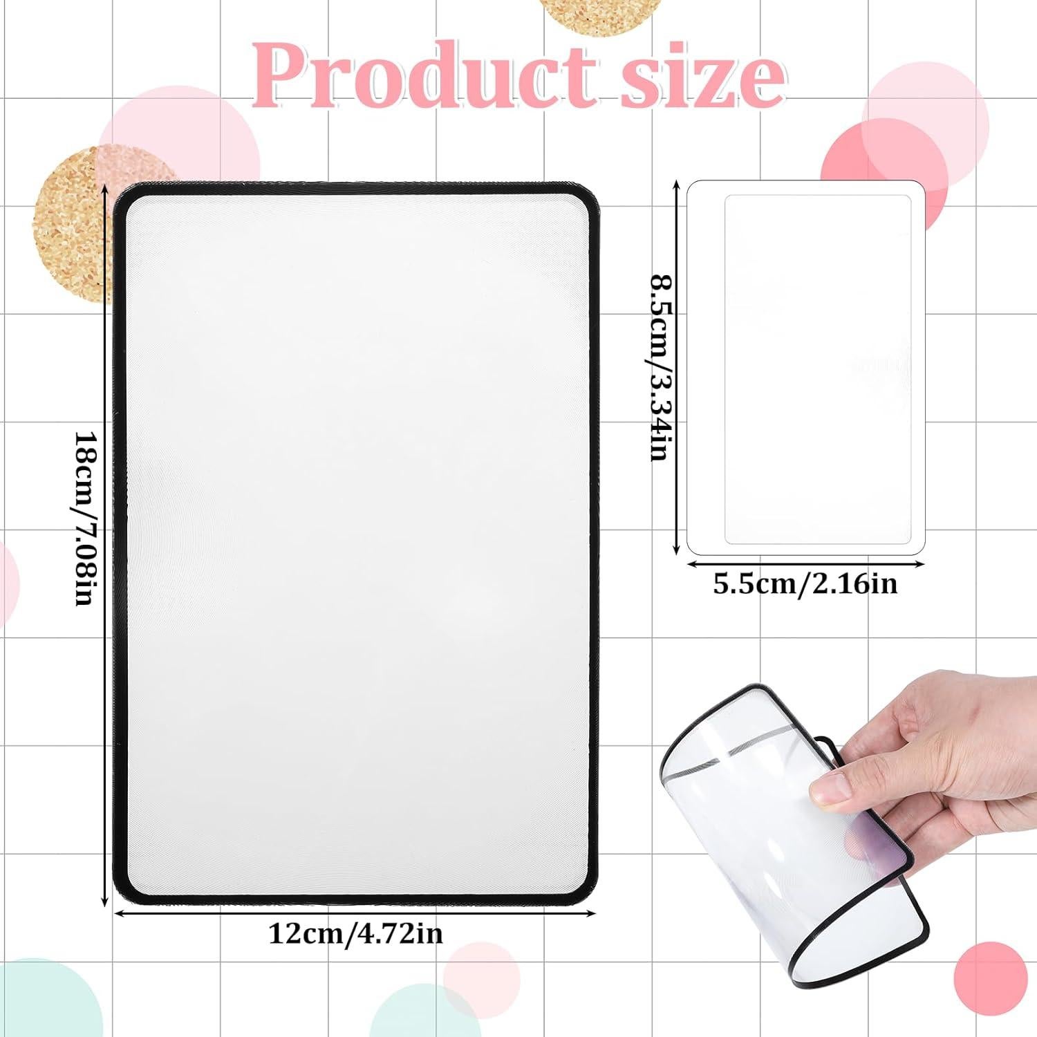 Lente de Aumento 3x Alrhso PVC 4 Pcs para Lectura