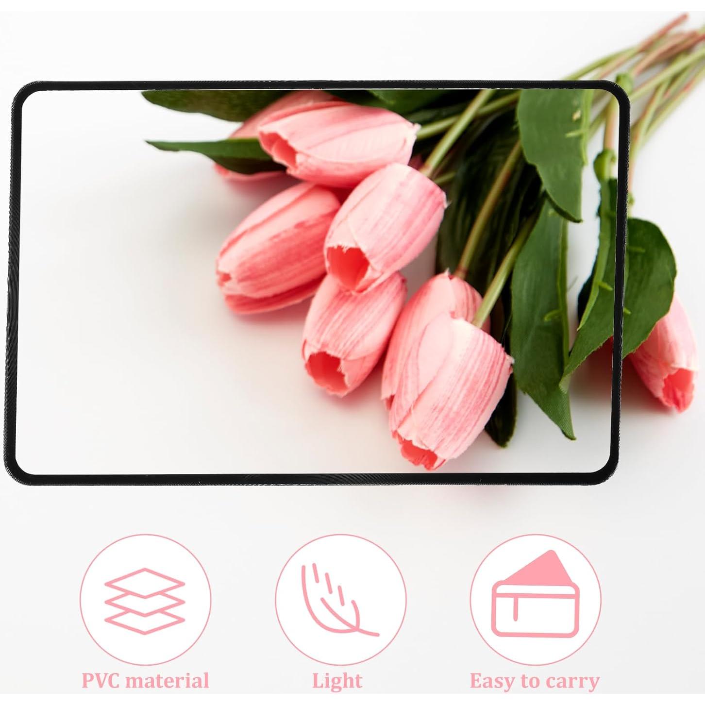 Lente de Aumento 3x Alrhso PVC 4 Pcs para Lectura