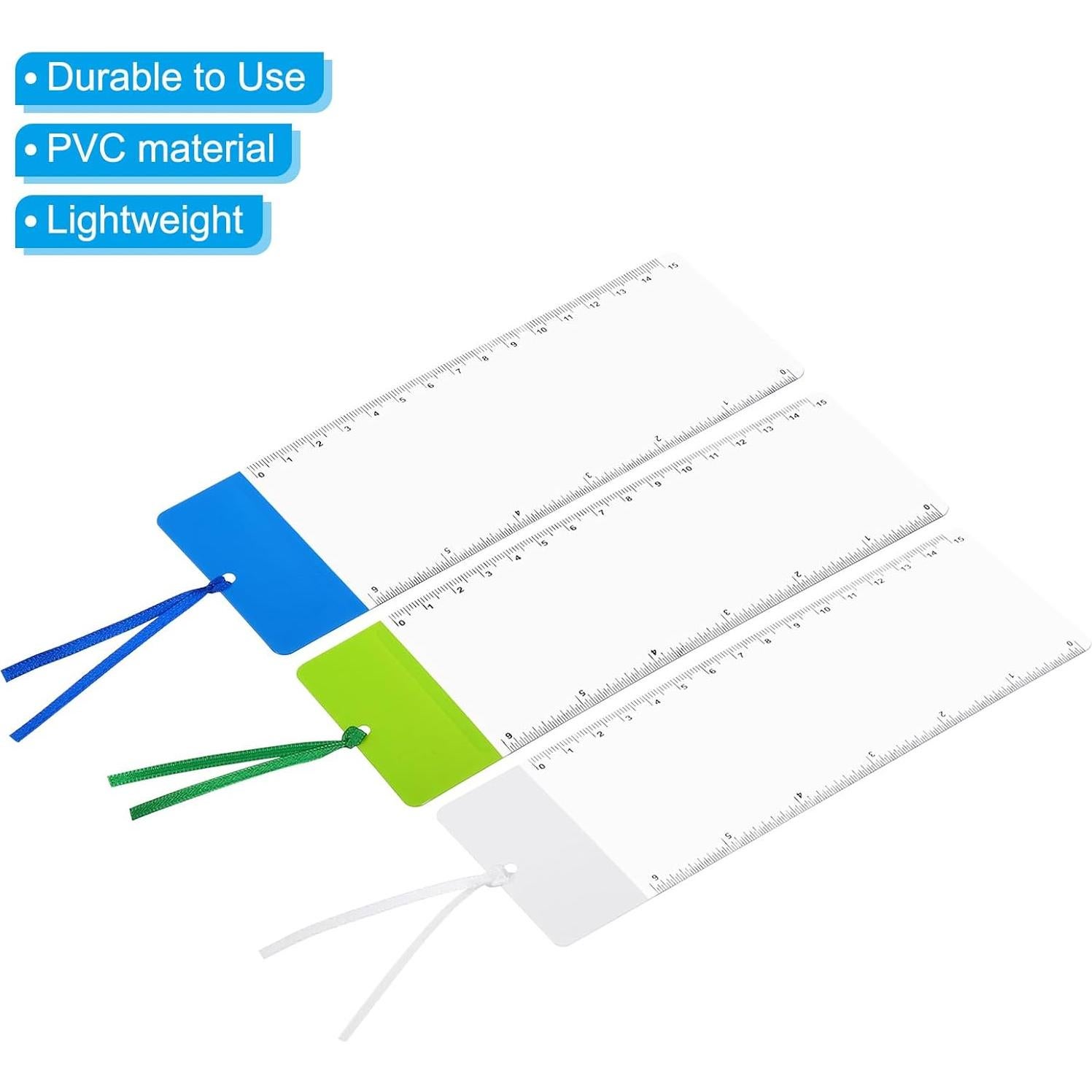 Marcador Lupa PATIKIL 3X con Regla - Paquete de 3 Colores