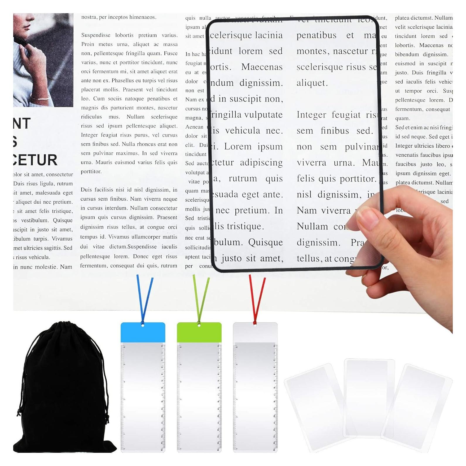 Conjunto de 12 Lentes Magnificadoras 3X Frienda - PVC