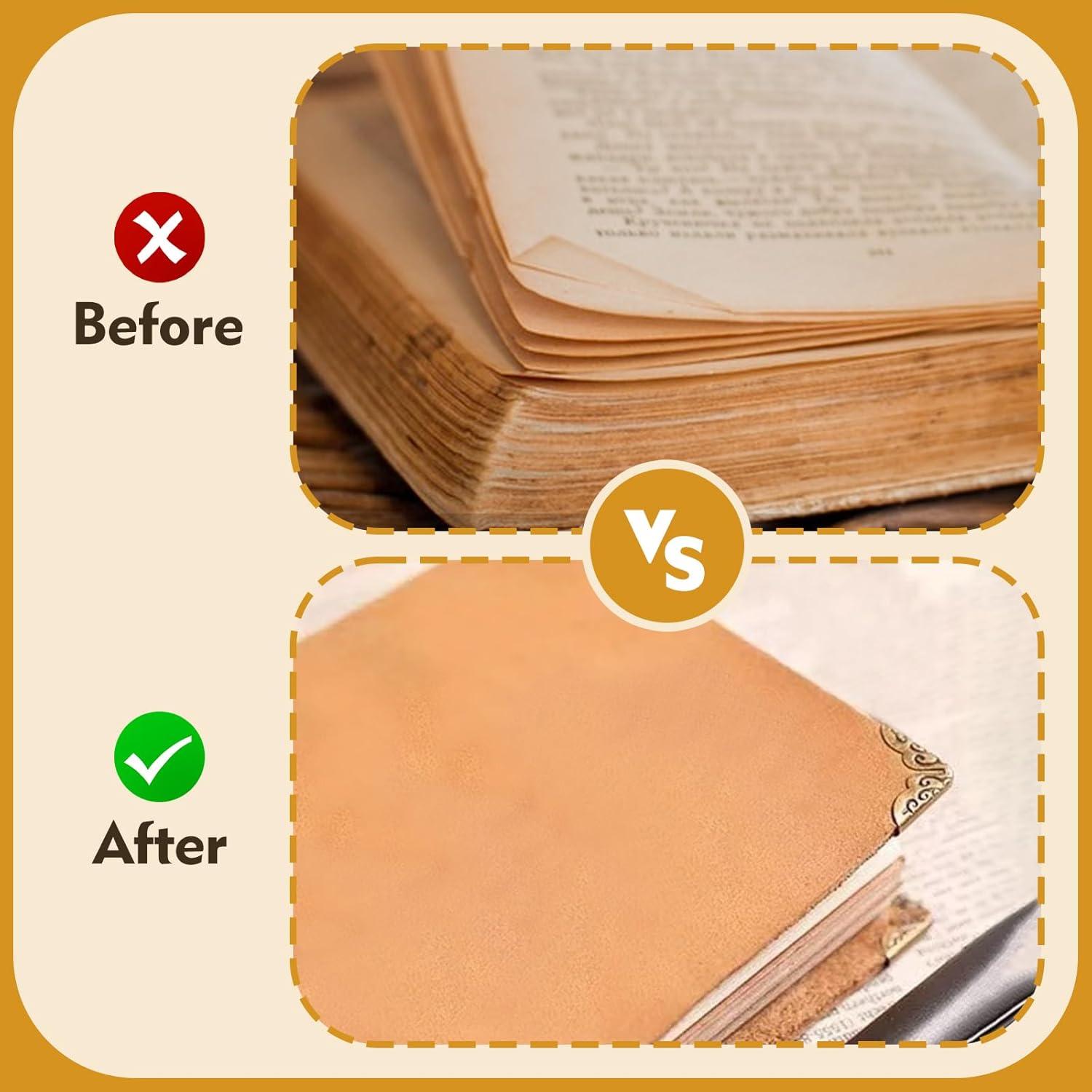 Paquete de 96 Protectores de Esquinas de Metal FLATRI para Libros