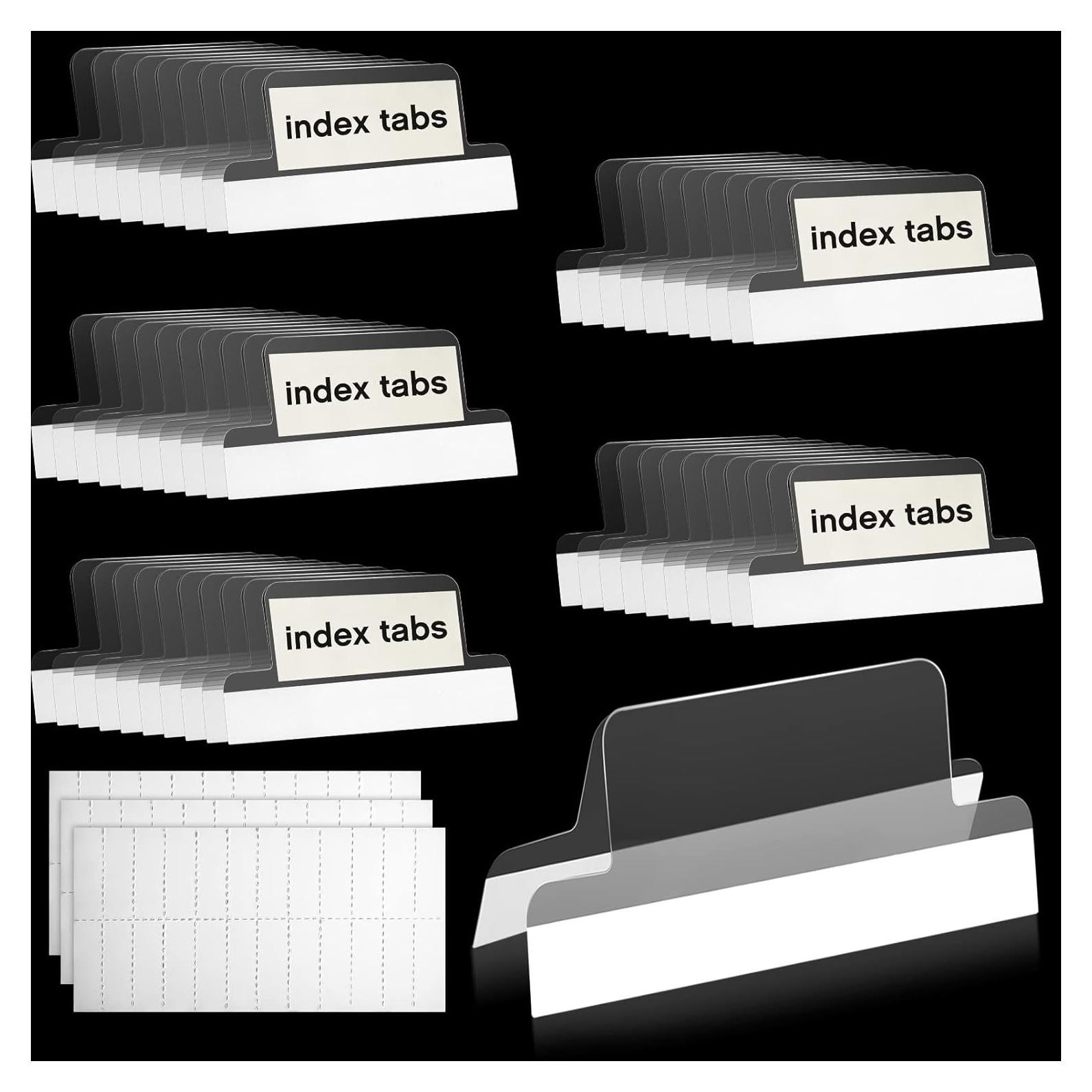 Pestañas Autoadhesivas Gueevin 50 Piezas 2.54x0.86cm Transparentes