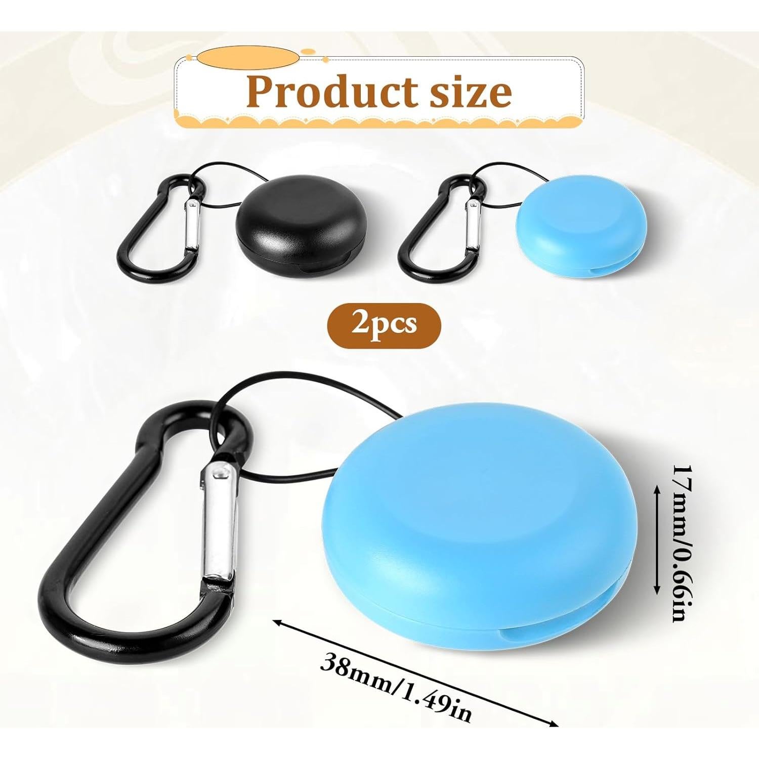 Estuches para Tapones de Oído LIQWEI 2 Pcs Mini Portátil