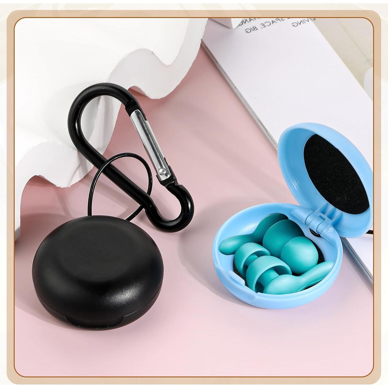 Estuches para Tapones de Oído LIQWEI 2 Pcs Mini Portátil