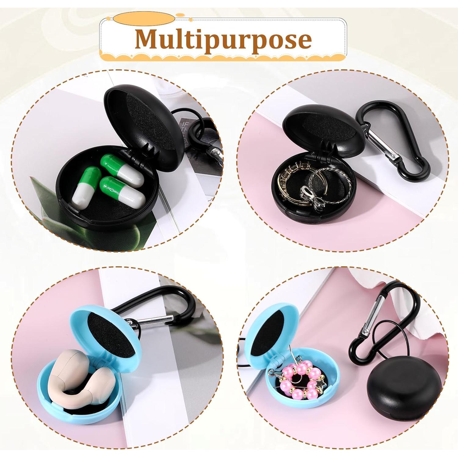 Estuches para Tapones de Oído LIQWEI 2 Pcs Mini Portátil