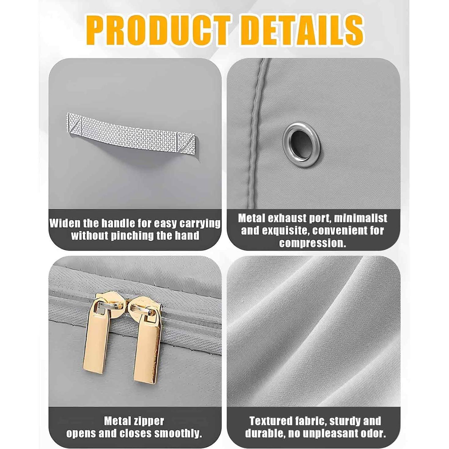 Paquete de 2 Bolsas de Almacenamiento Gaahkai 60x43 cm