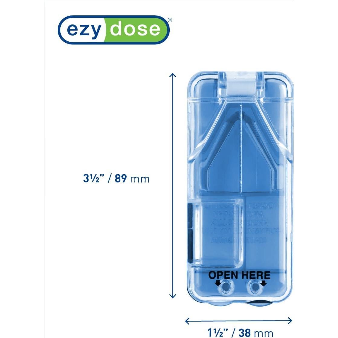 Cortador de Pastillas Ezy Dose con Dispensador Integrado - Azul