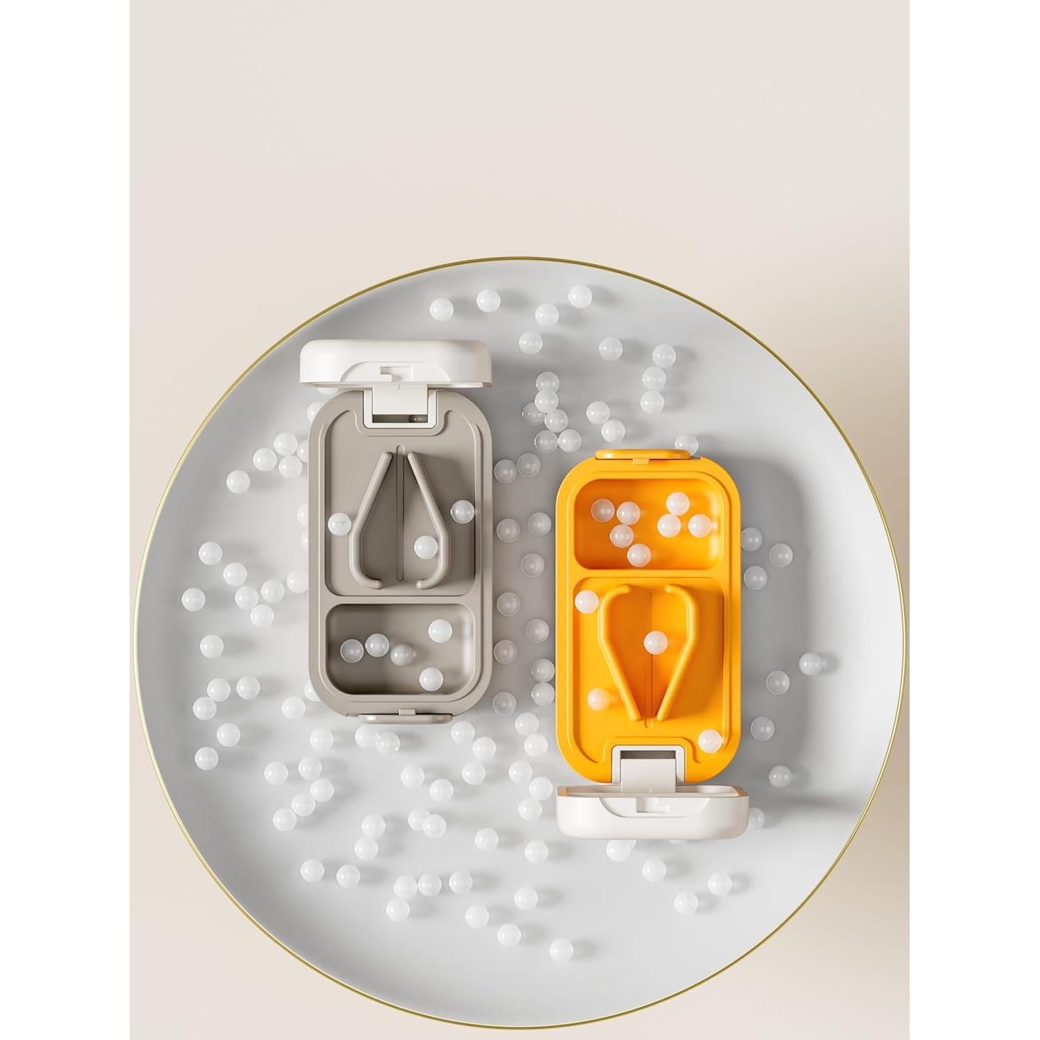 Cortador de Pastillas Vilosa Naranja - Divisor Seguro y Práctico