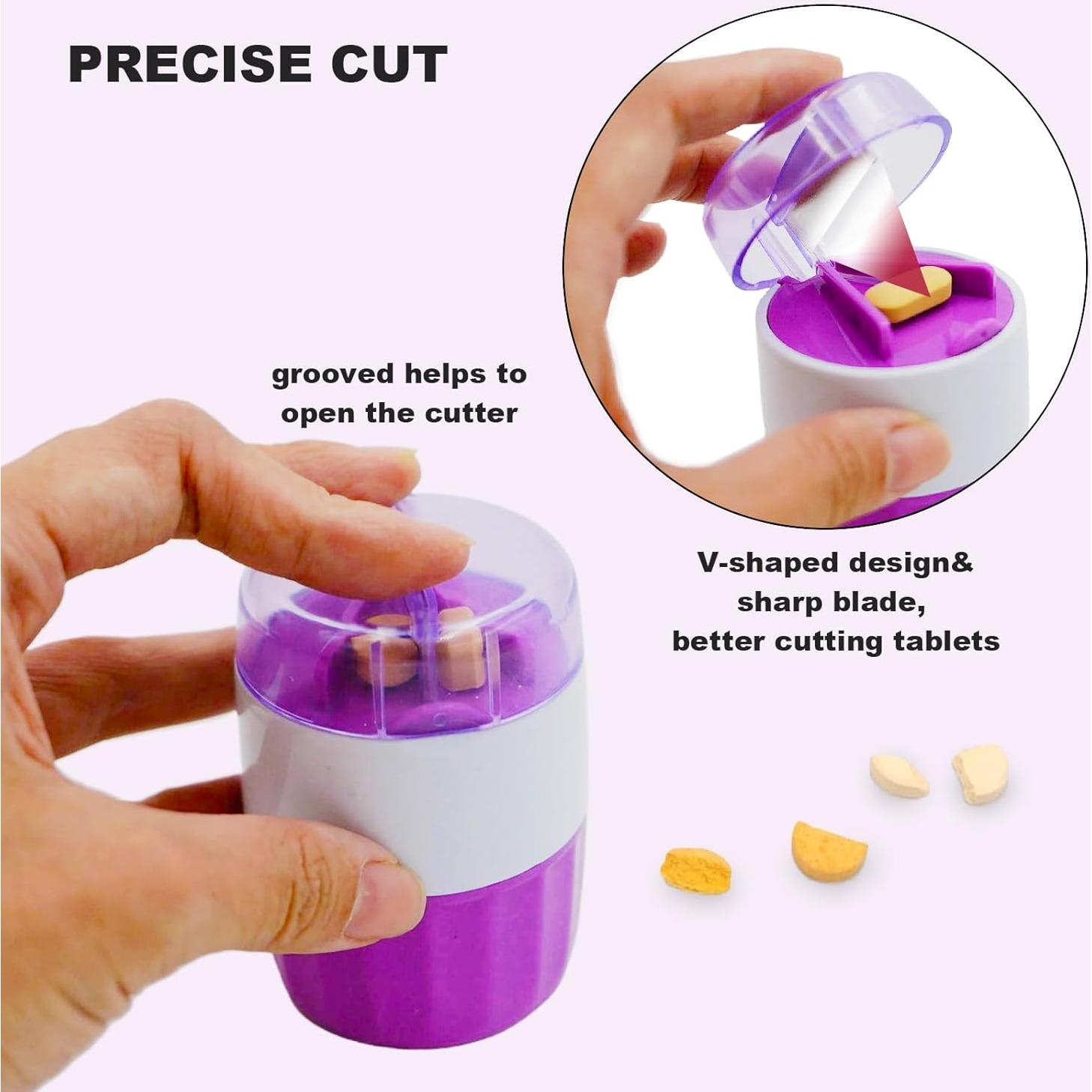 Cortador de Pastillas HUIKE - Triturador y Divisor Preciso 7.6 cm