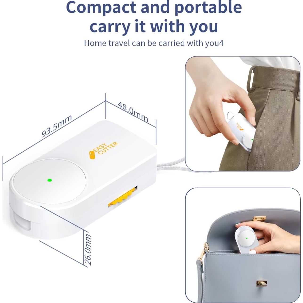 Cortador de Pastillas Pro U Vilosa Naranja - Cuchillas Ajustables 3-25mm