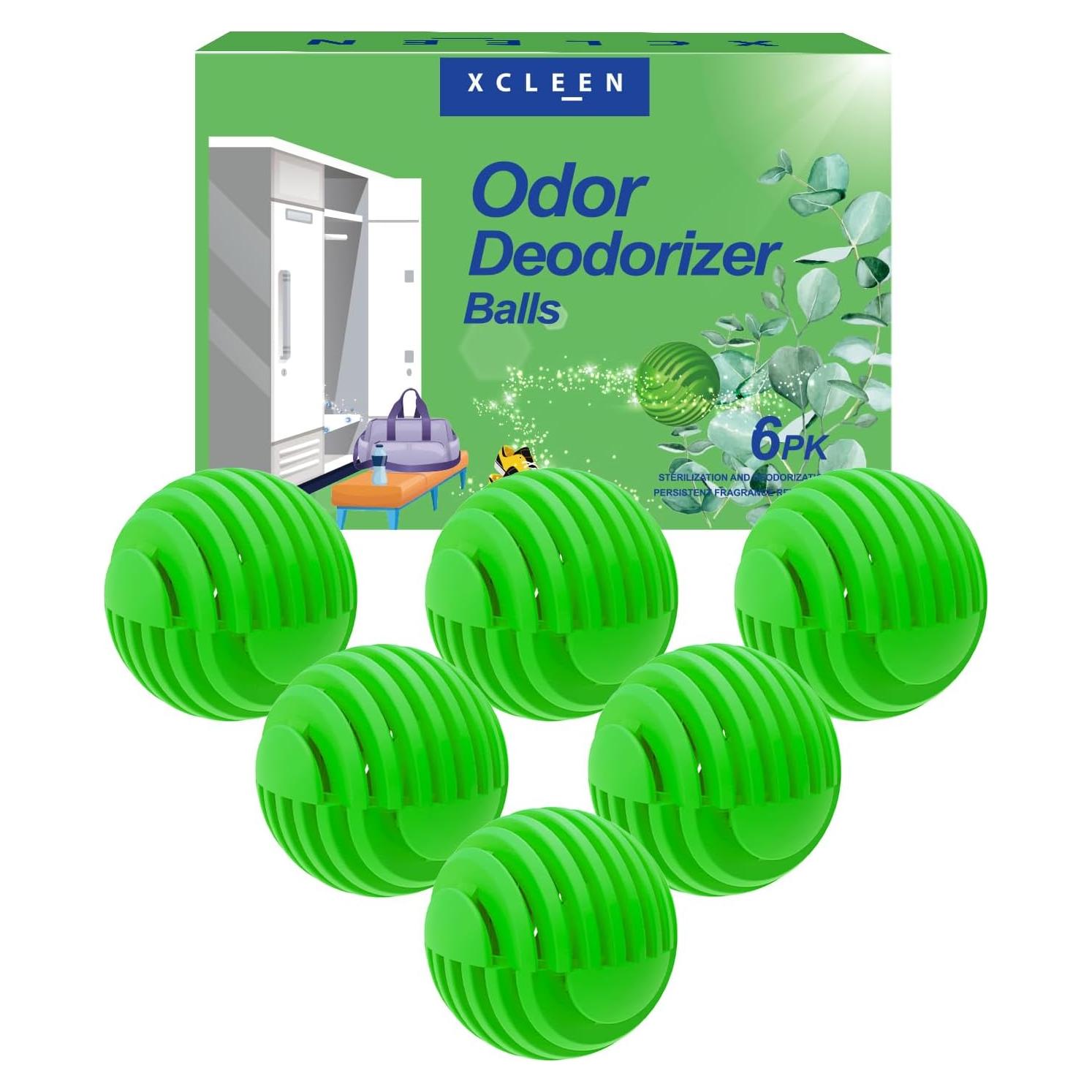 Bolas Desodorantes para Zapatos xcleen Aroma Eucalipto 6 Unidades