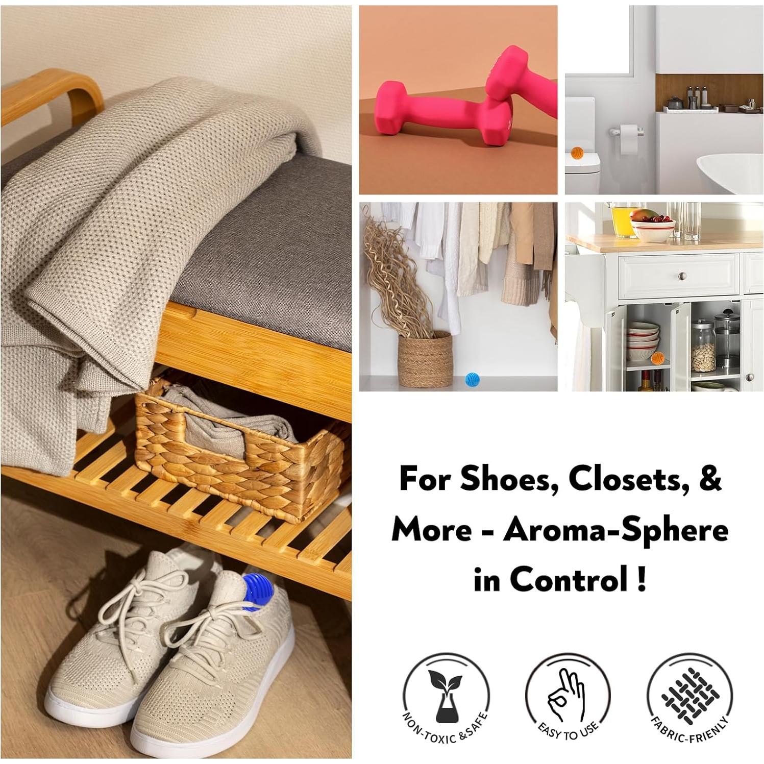 Bolas Desodorantes para Zapatos xcleen Aroma Eucalipto 6 Unidades