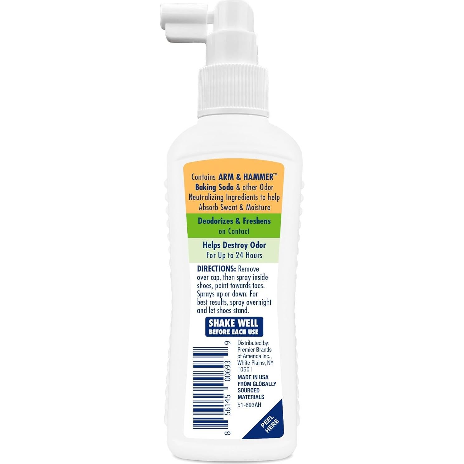 Spray Refrescante para Zapatos Arm & Hammer 96g Aroma Lluvia Fresca