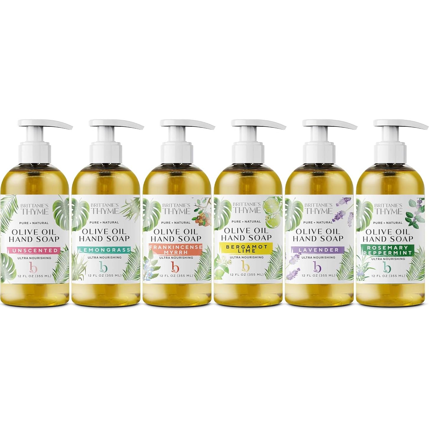 Jabón Líquido de Castile Brittanie 3 Aromas 340g Vegano