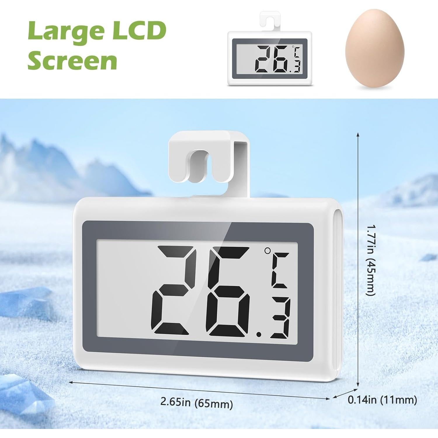 Termómetro Digital KeeKit para Refrigerador y Congelador - 2 Paquete