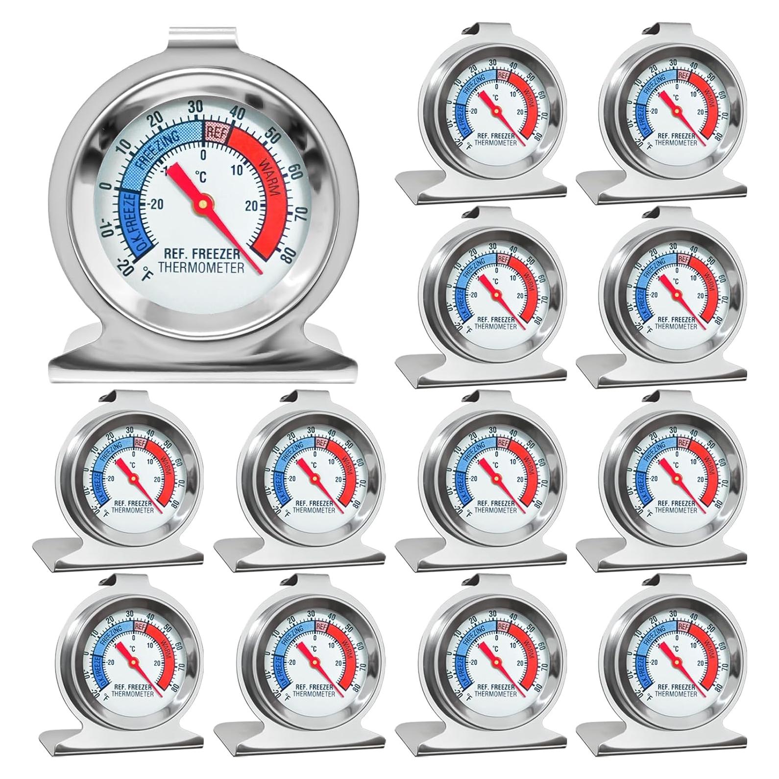 Paquete de 12 termómetros de refrigerador ATZNZIK -30 a 30 °C