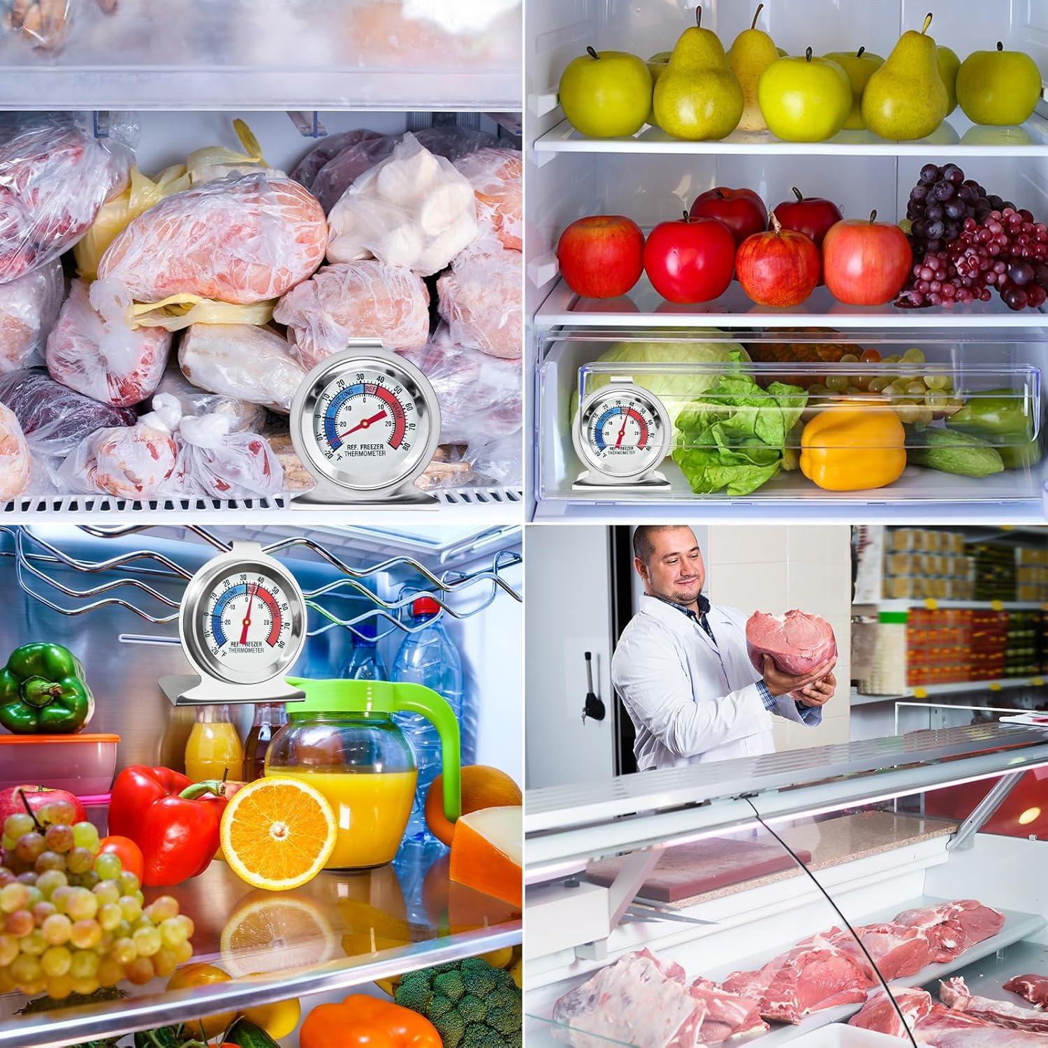 Paquete de 12 termómetros de refrigerador ATZNZIK -30 a 30 °C