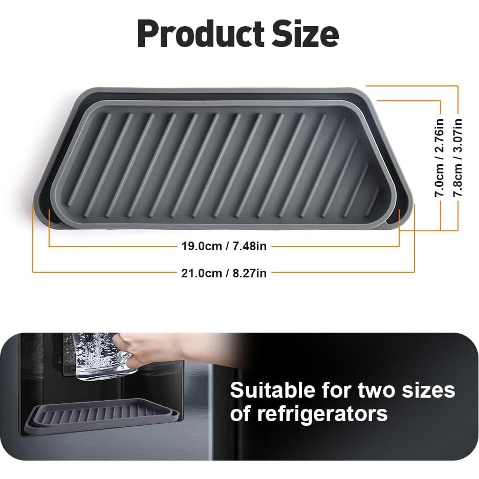 Bandeja de Goteo de Silicona Jaxbo 21x7.8 cm para Refrigerador