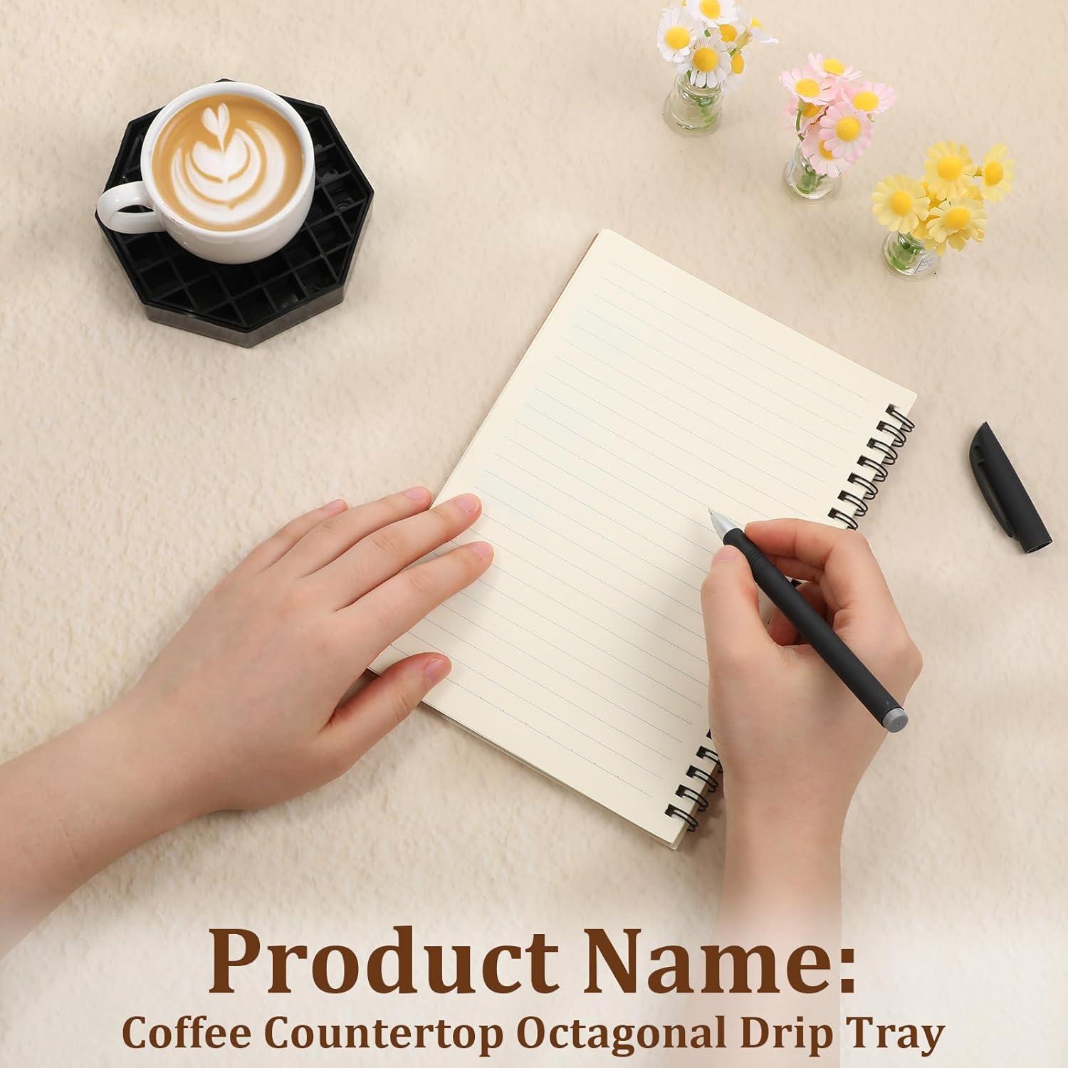 Bandejas de Goteo Octagon Bruislard 2 Pcs 10.5cm Plástico Negro