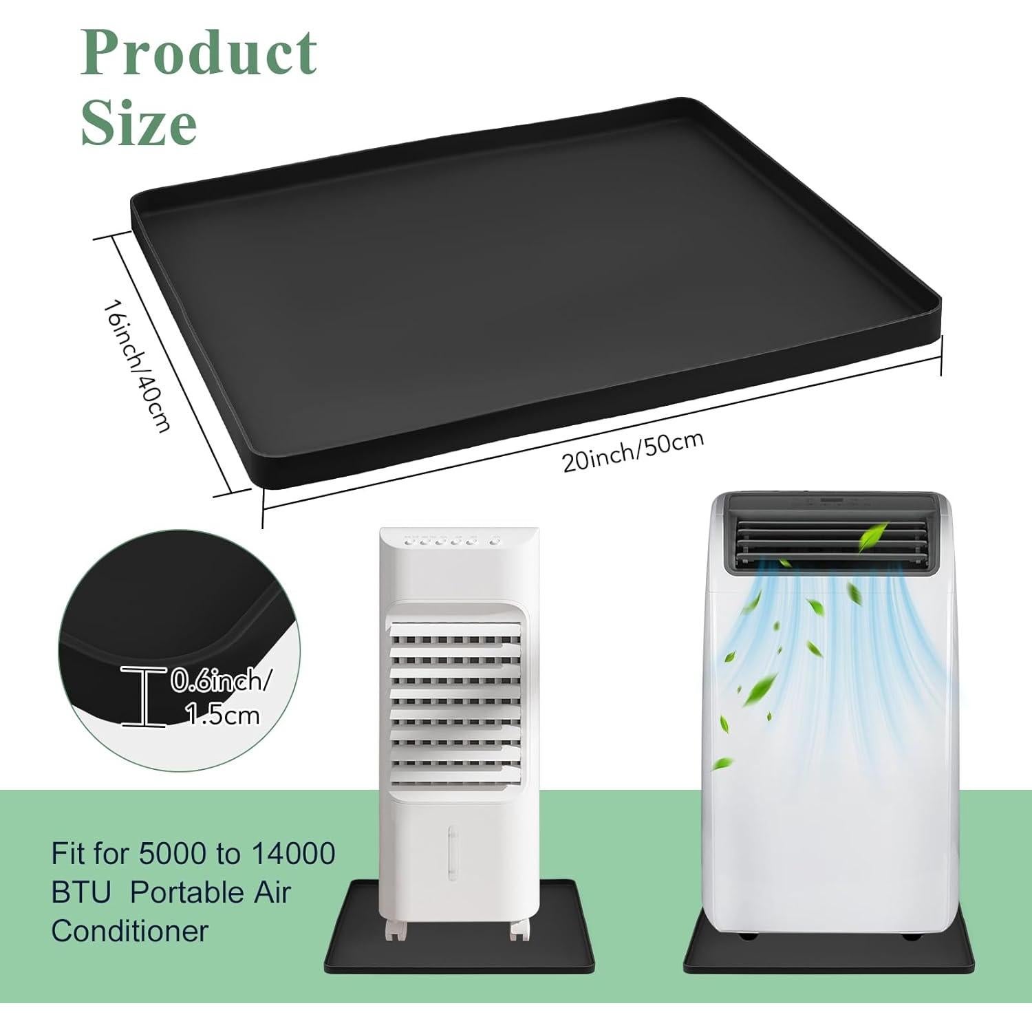 Bandeja de Goteo para Aire Acondicionado Portátil Sptnabv 50.8x40.6cm