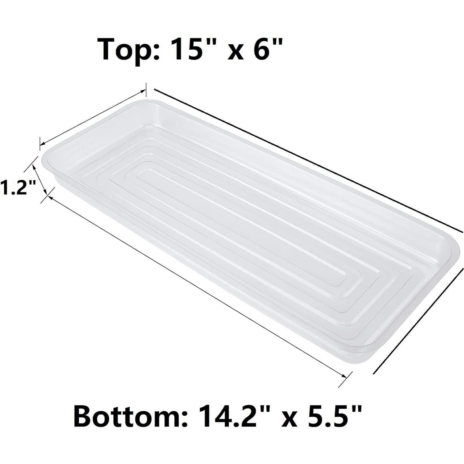 Bandejas de Goteo Idyllize 5 Piezas 38x15 cm Plástico Resistente