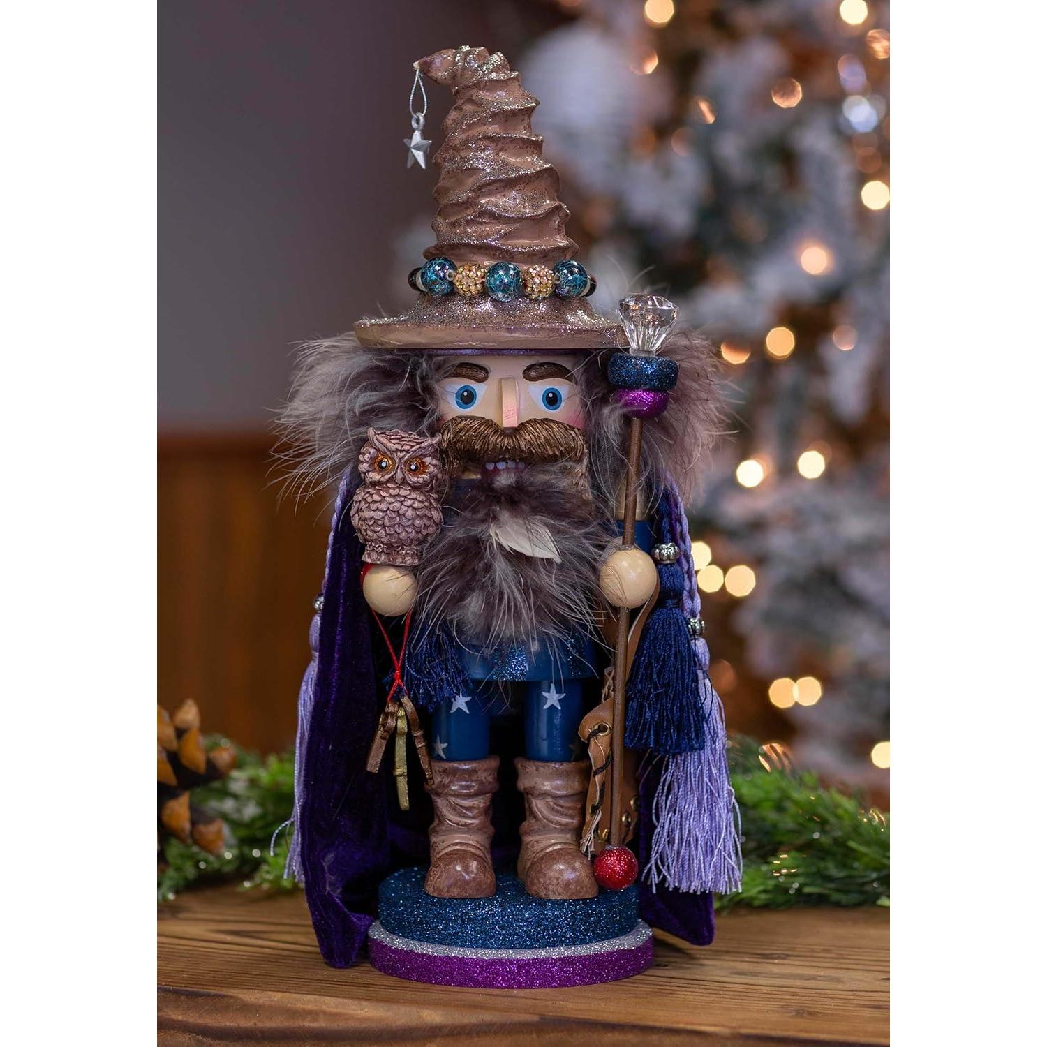 Cascanueces Mago con Búho Kurt Adler 38.1 cm