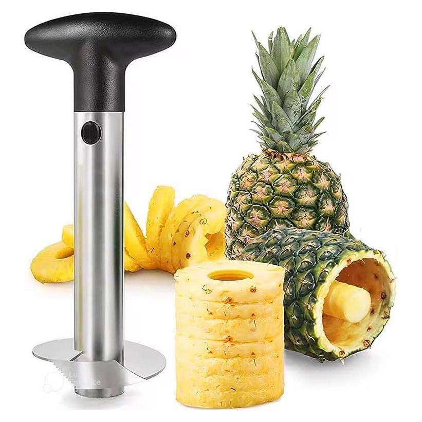 Cortador y Descorazonador de Piña Genérico Acero Inoxidable 17.78cm