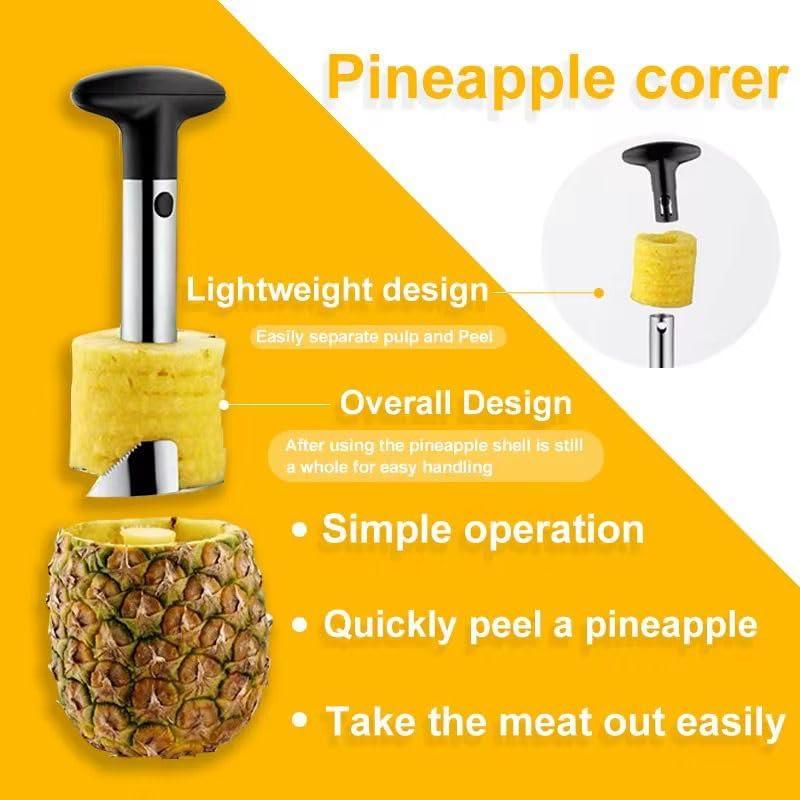Cortador y Descorazonador de Piña Genérico Acero Inoxidable 17.78cm