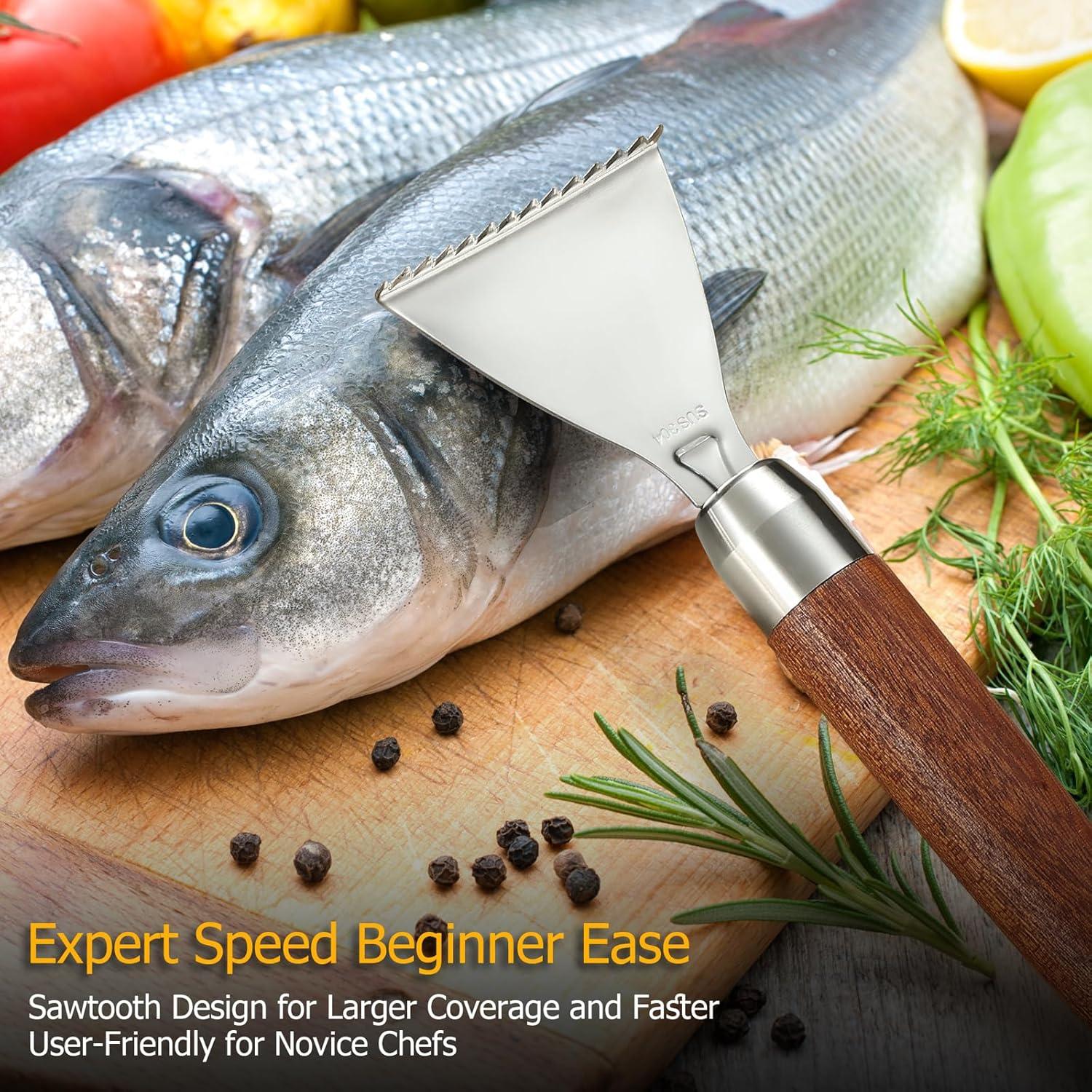 Removedor de Escamas de Pescado Iziusy Acero Inoxidable