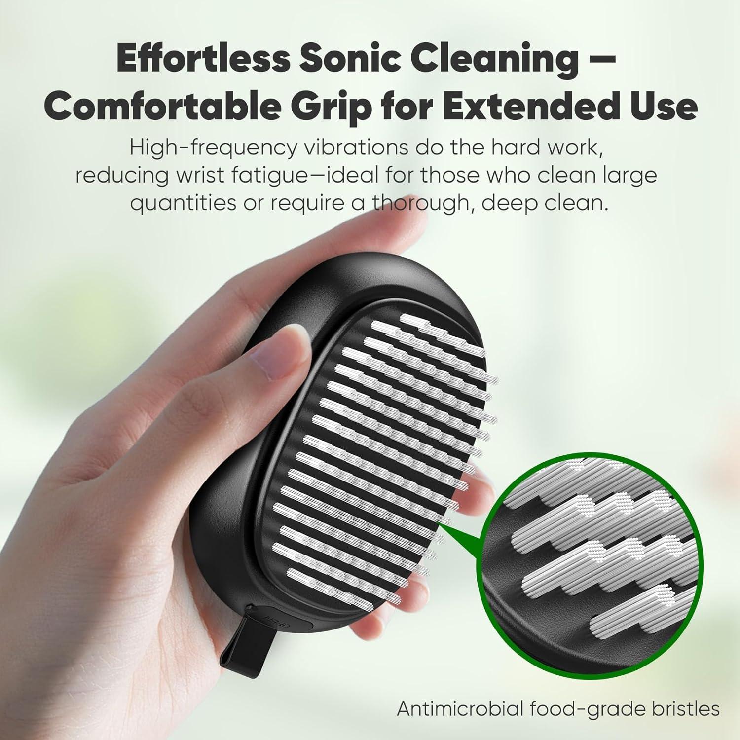 Cepillo Eléctrico de Limpieza de Frutas y Verduras EKZ, 3 Modos