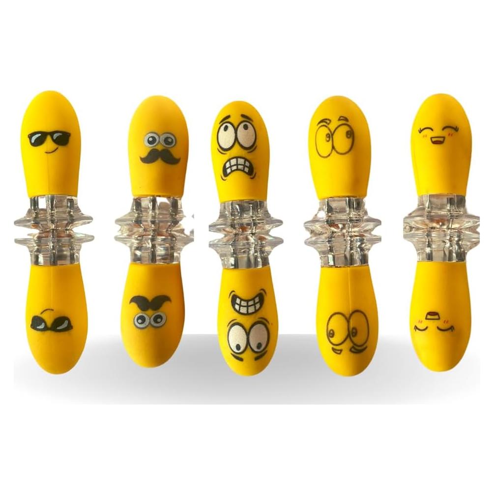 Soportes de maíz Fumiko - 10 PCS con caras divertidas