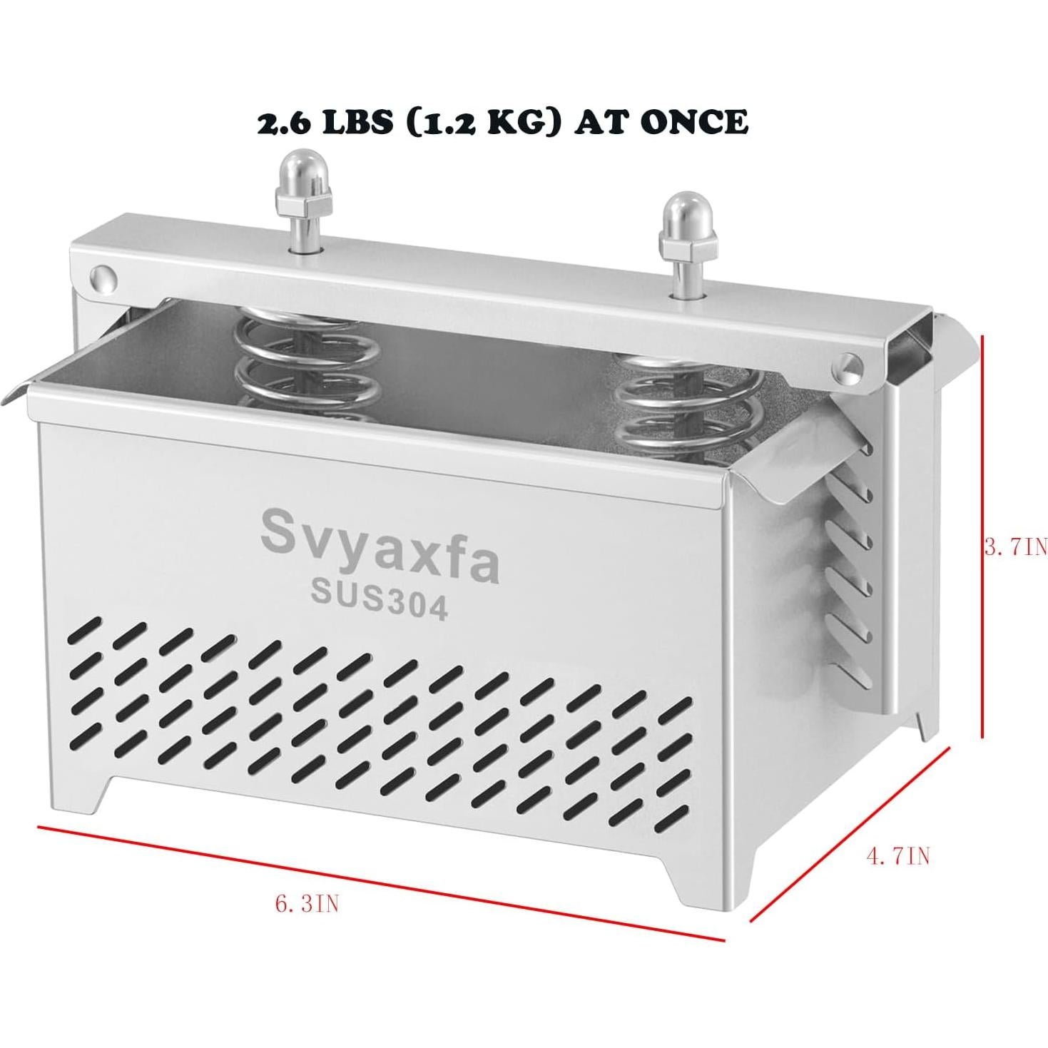 Prensa de Tofu Svyaxfa Acero Inoxidable 304 Apta Lavavajillas