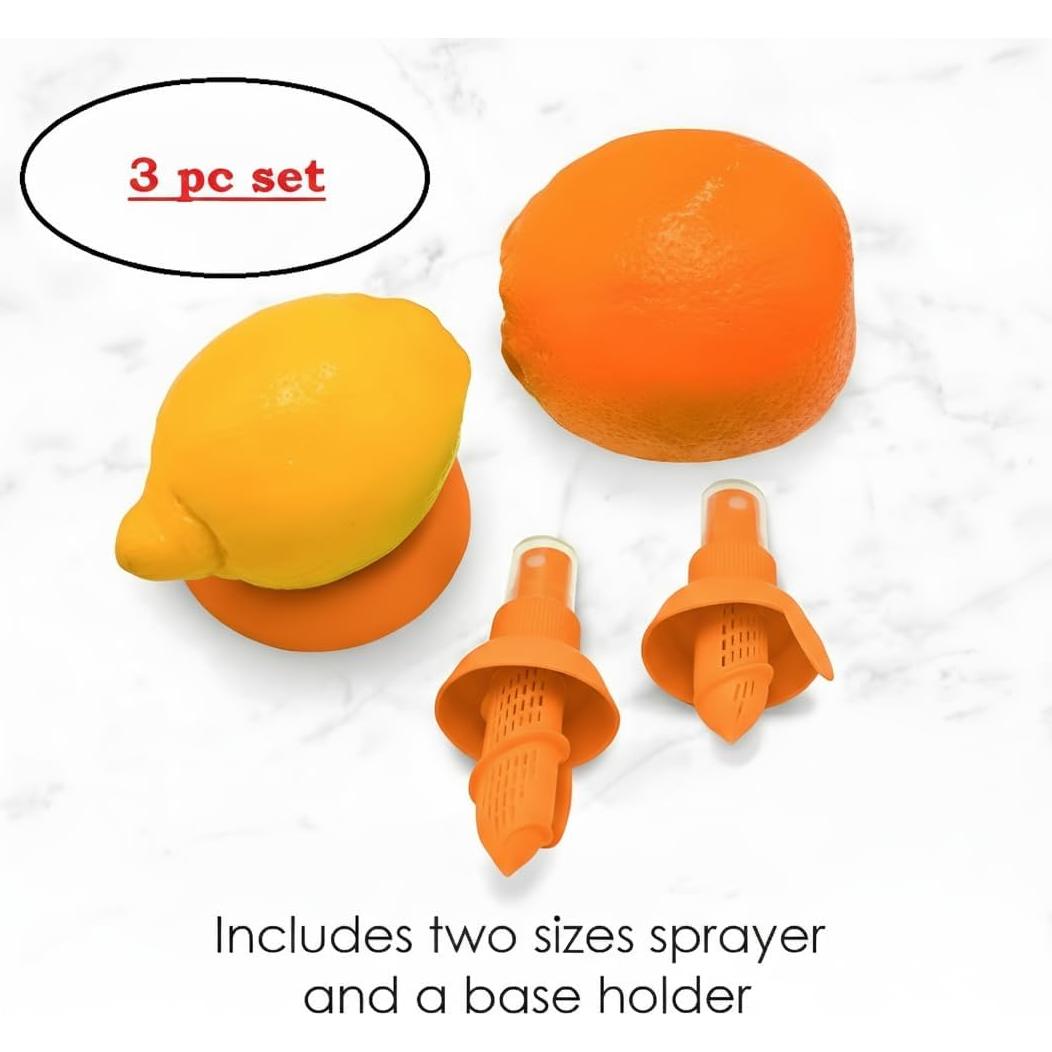 Juego de Pulverizadores de Cítricos Bexter 3 Piezas Naranja