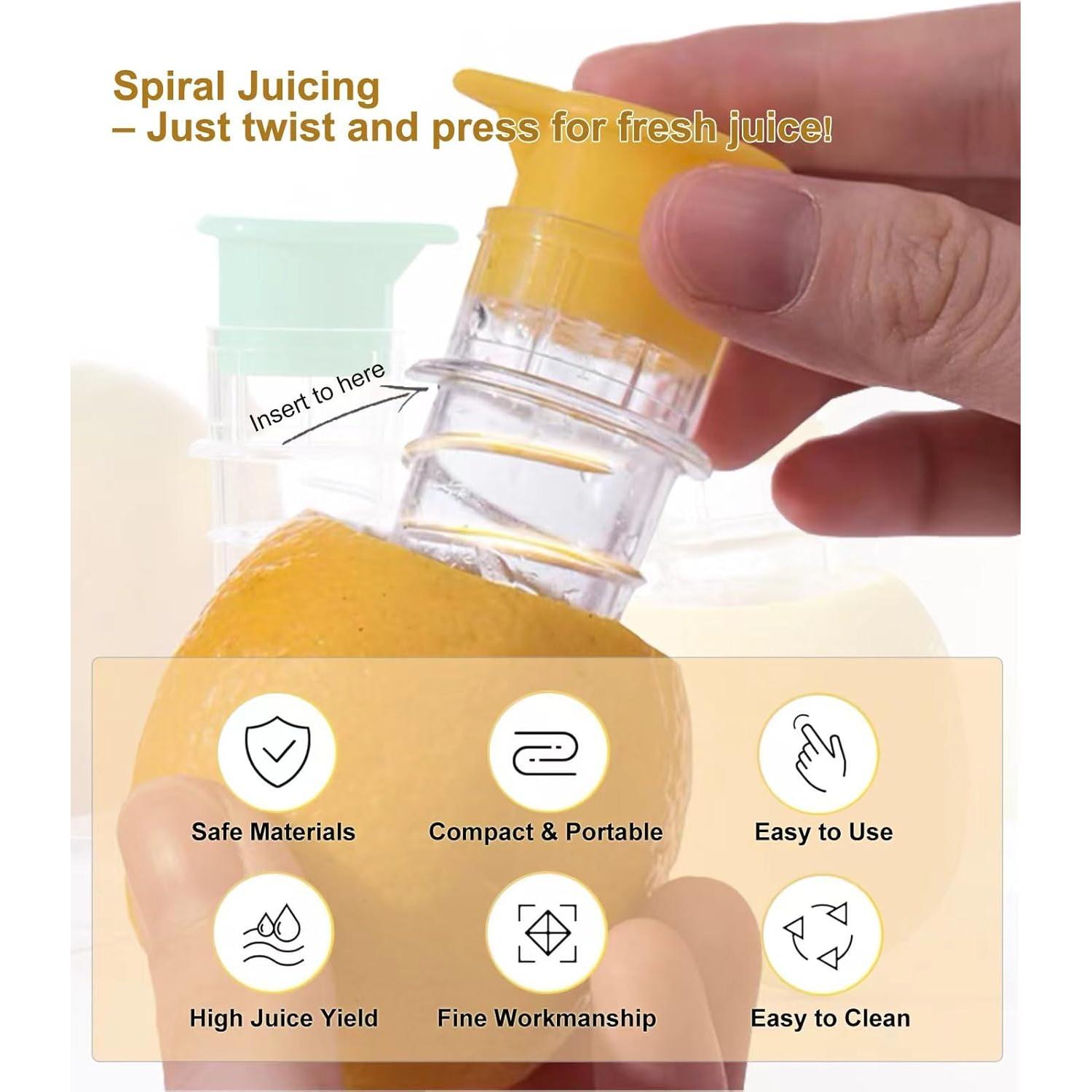 Exprimidor Manual de Cítricos ThumlianYo 2 PCS 2025 Verde Amarillo