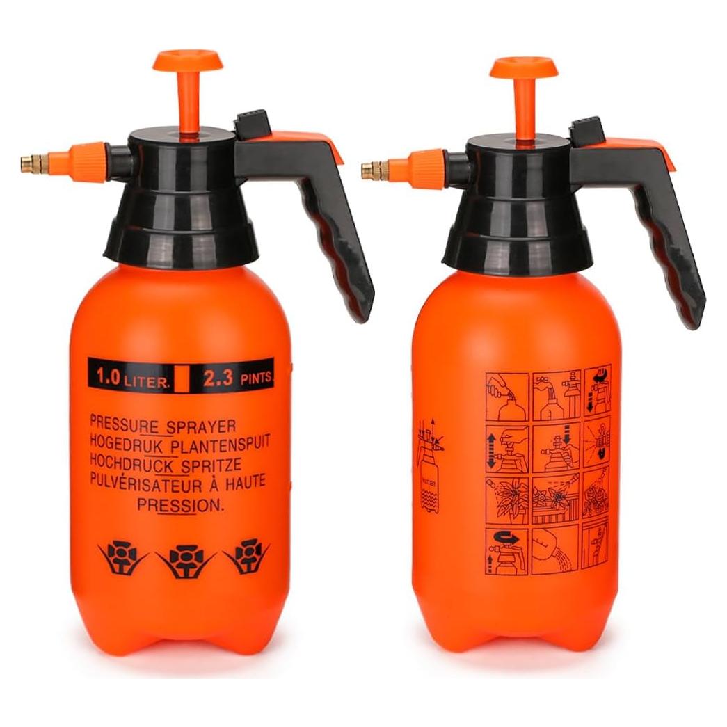 Pulverizador de Jardín MRPAPA 1L Naranja - Multiusos a Mano